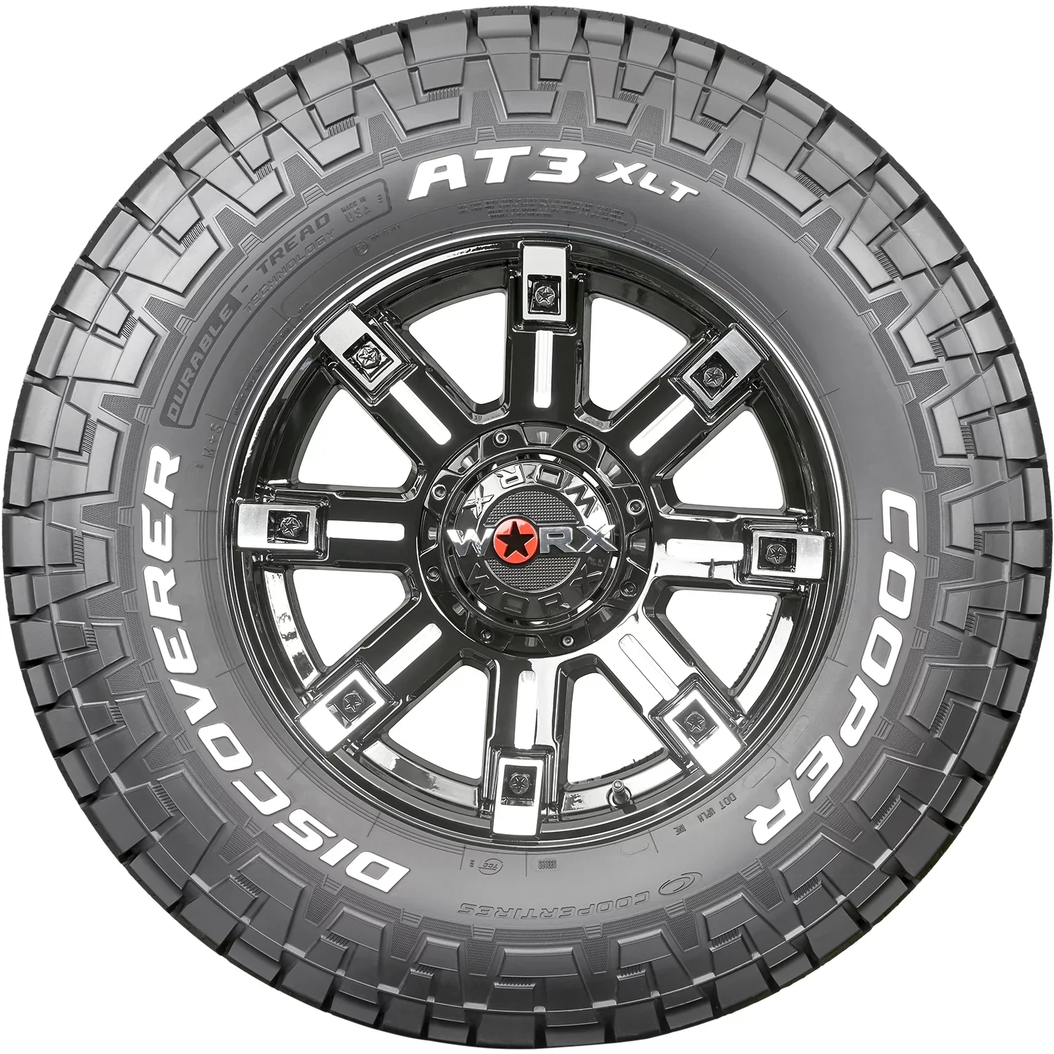 Cooper Discoverer AT3 XLT All Terrain Tires 285/75R16 10 Ply E – Fits Light Trucks & Hummer H3 Models