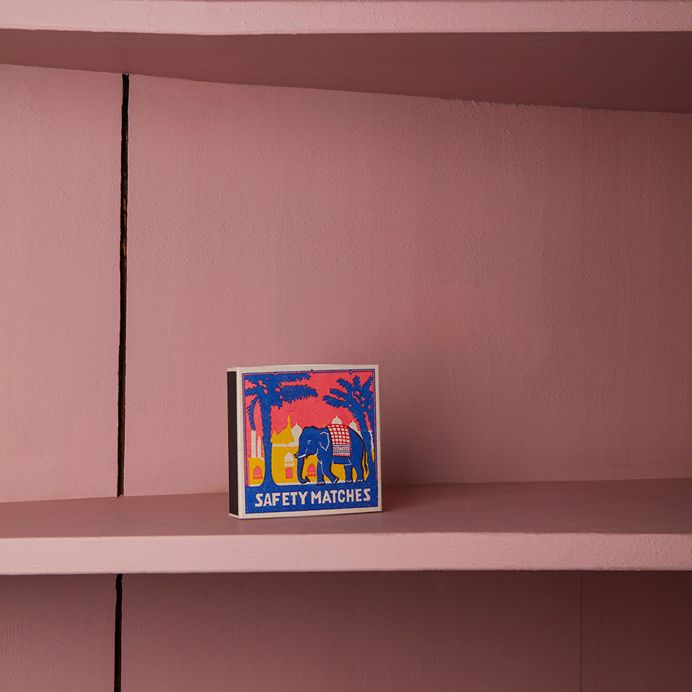 Boîte de 150 grandes allumettes - Eléphant bleu