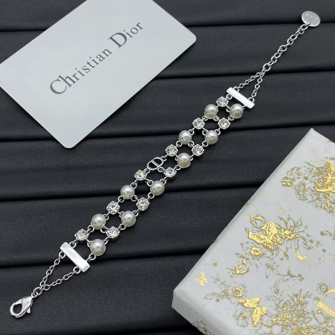 Dior Two Row Pearl Bracelet - Original Replica Club