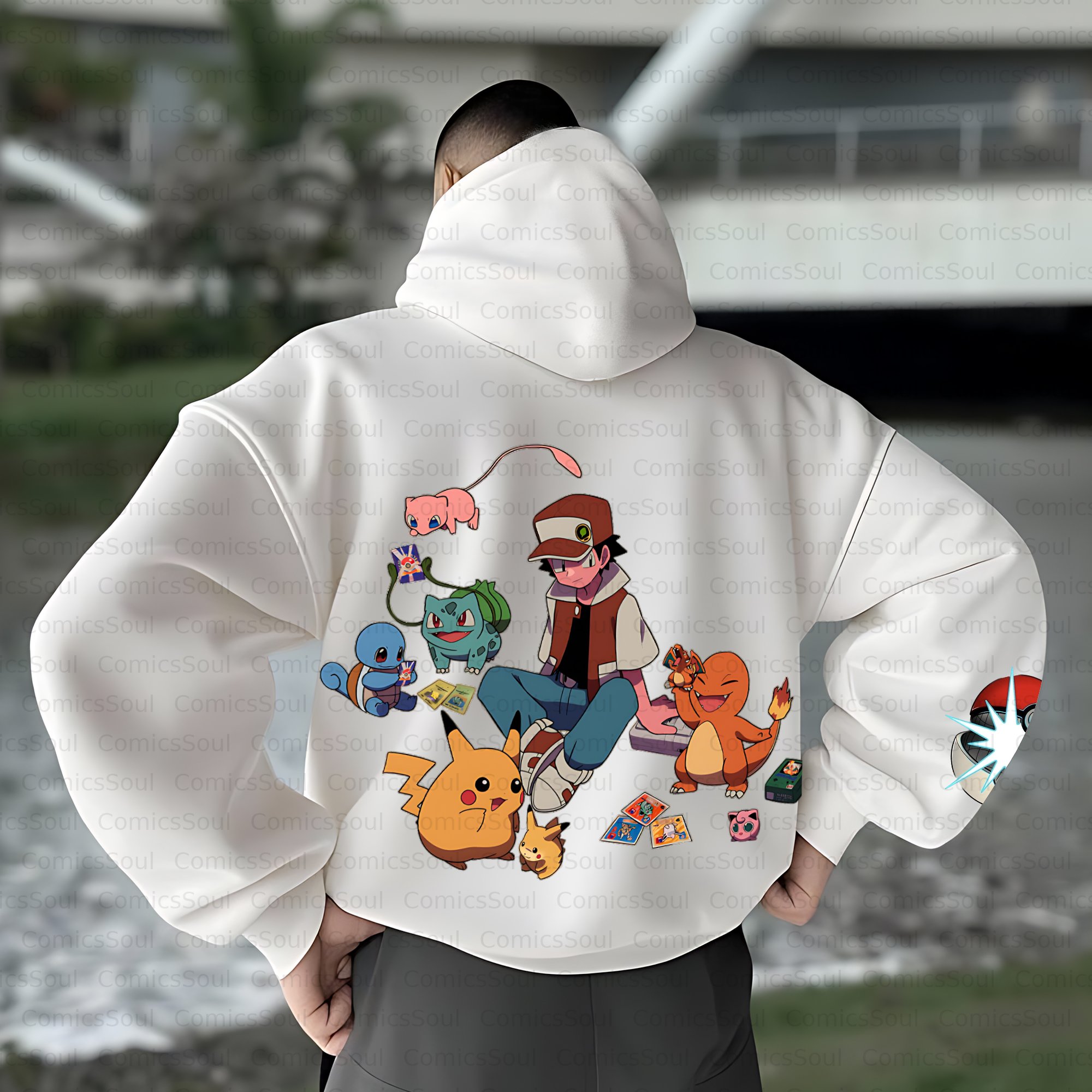 Unisex Anime Inspired Vintage Plush Hoodie