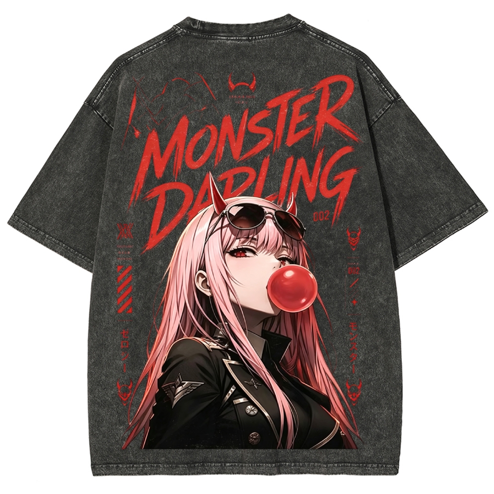 Vintage Oversized T-Shirt Darling in the Franxx