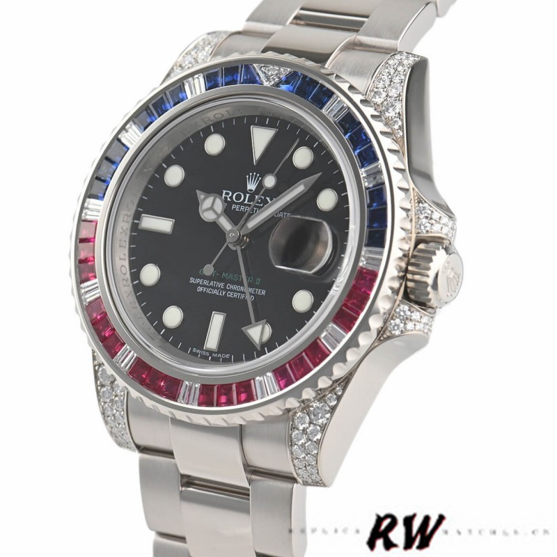 Rolex GMT Master II 116759SA Black Dial 40mm Mens Replica Watch