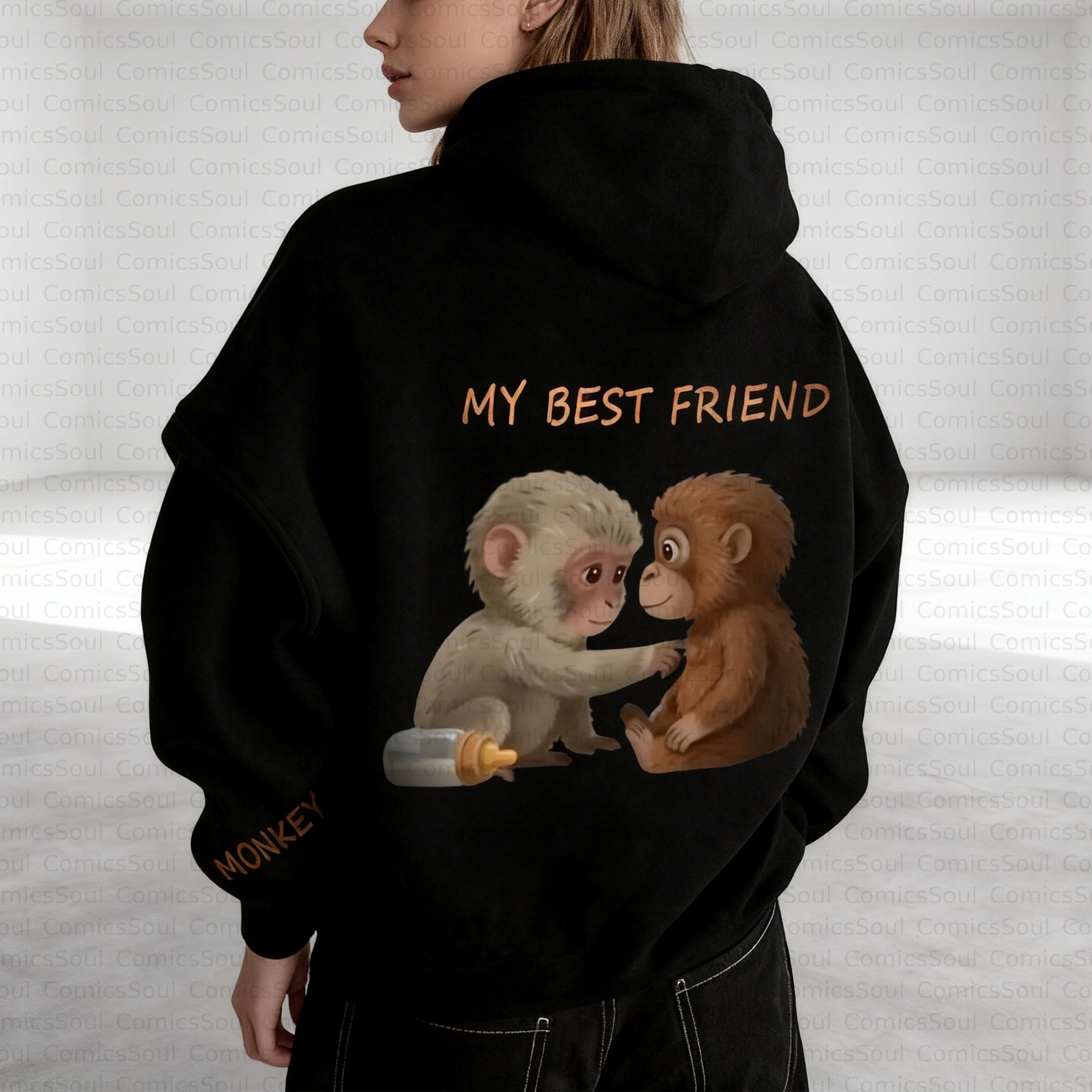 Unisex Anime Inspired Vintage Plush Hoodie