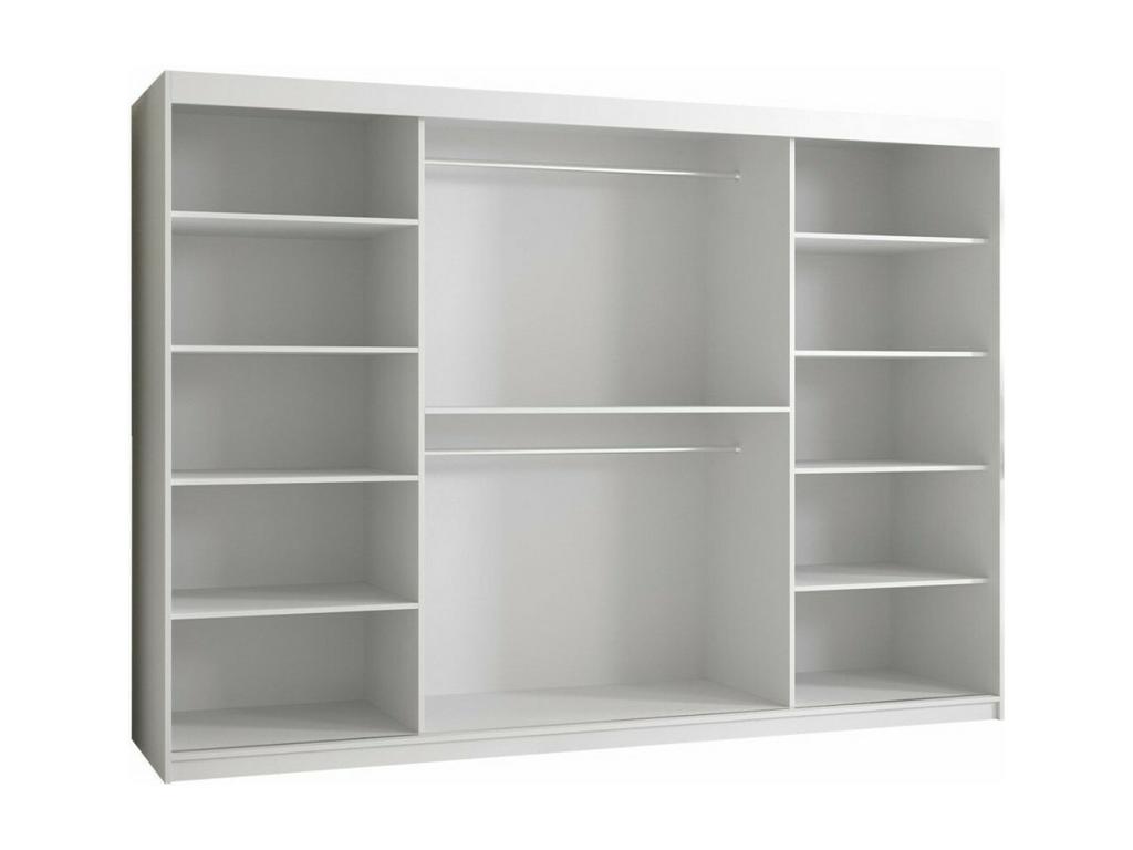 Armario Hominor H125 - Negro - 200x250x62cm - Puertas de armario Correderas
