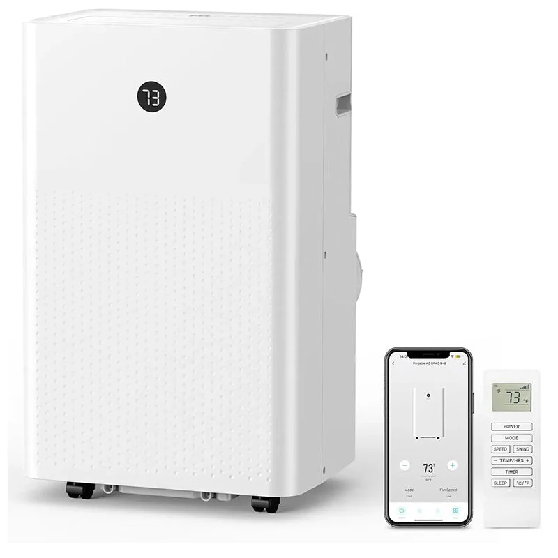 14.000 BTU Portable Air Conditioner Auto Swing 3 Fan Speeds with Remote Control