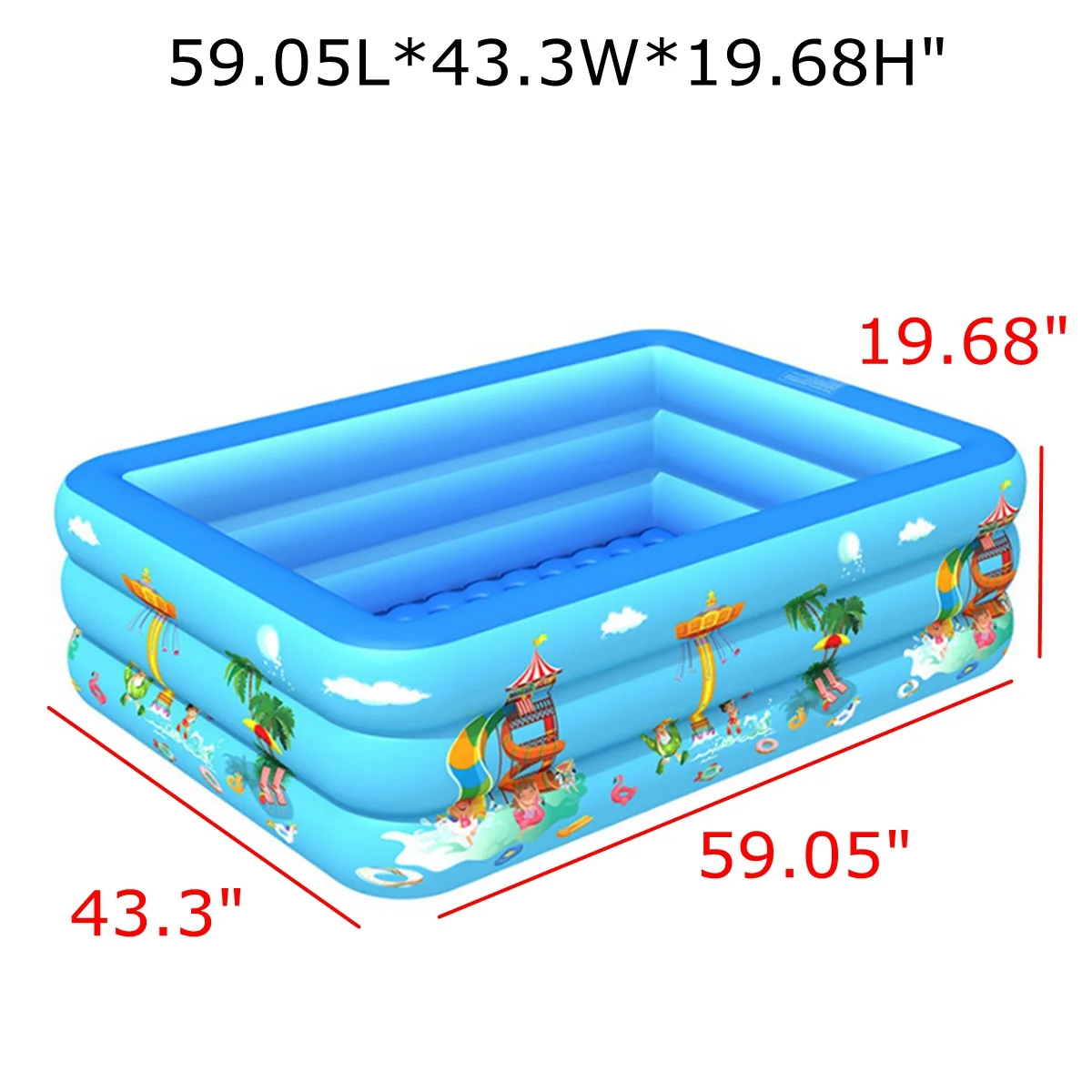 WARMOUNTS Inflatable Floating Dock, 8*6ft Air Inflatable Dock Platform, Non-Slip Water Island Float Raft with Rope Ladder for Ocean Lake River Boat - Image 20