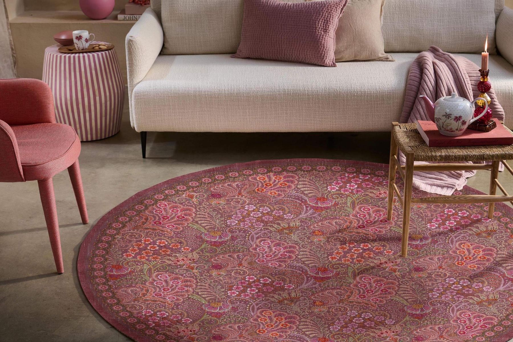 Round Carpet Kitenge by Pip Terra