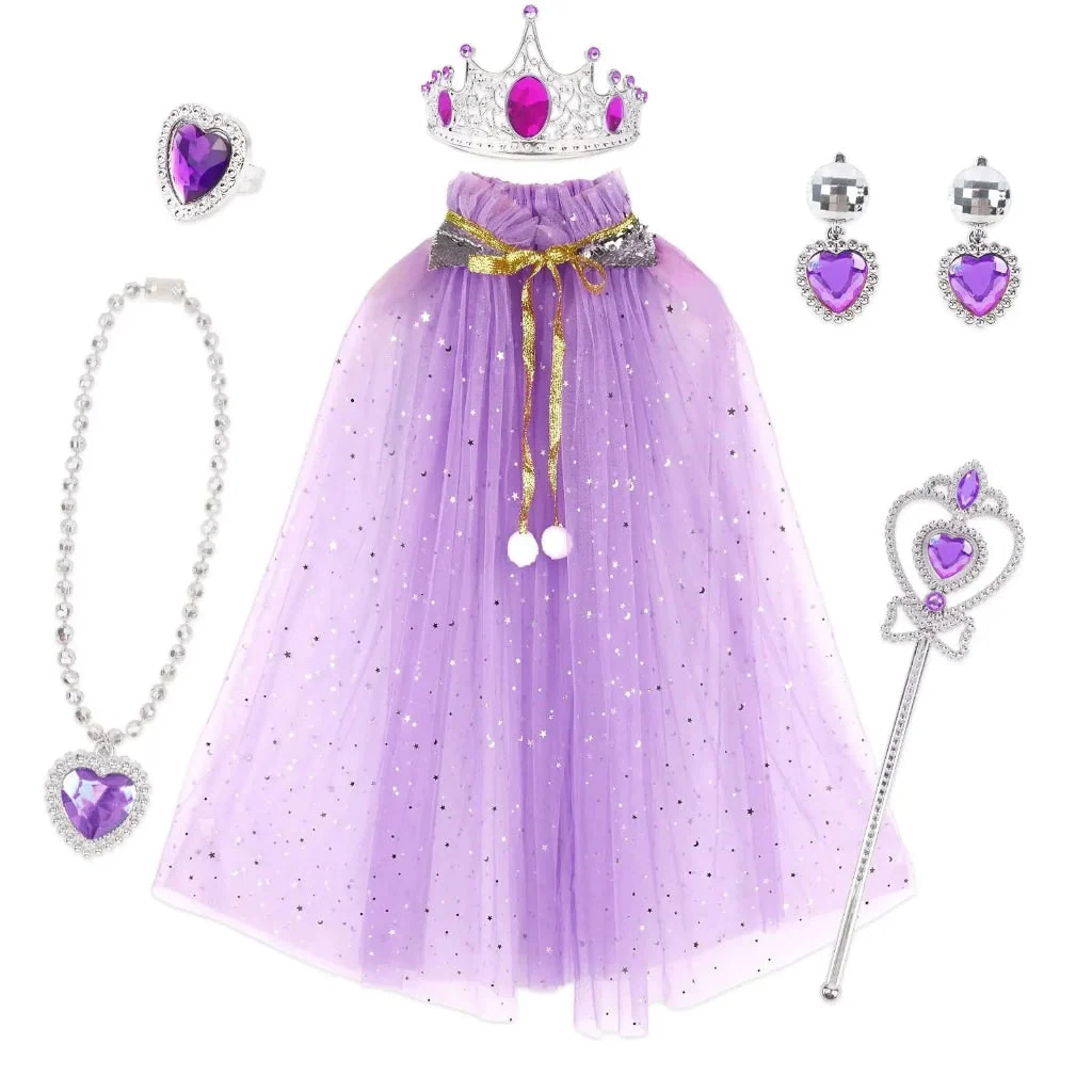 Halloween Costumes Girls Princess Cape Accessory Set - Image 4 Halloween Costumes Girls Princess Cape Accessory Set - Image 4