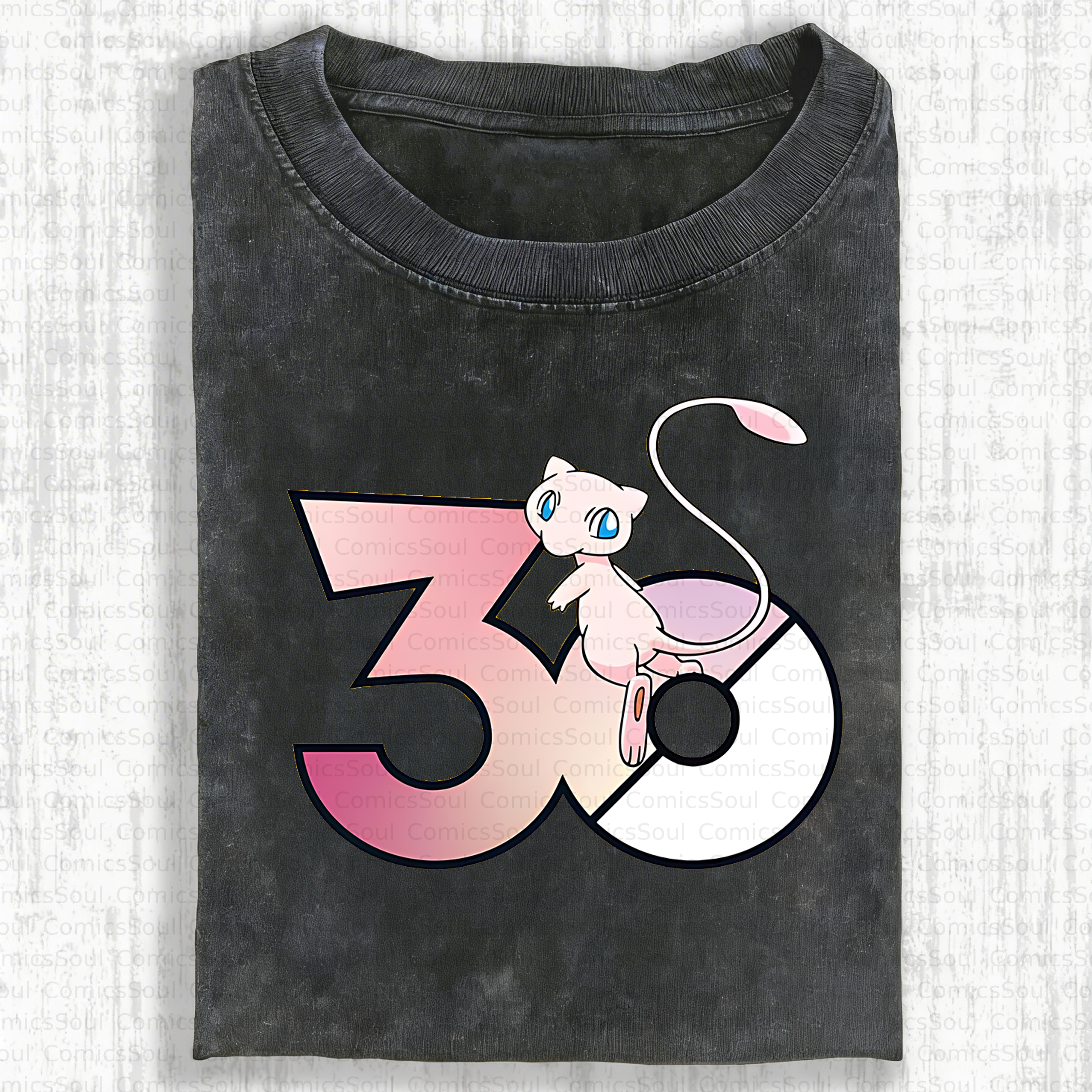Unisex Anime Inspired Vintage Washed T-Shirt