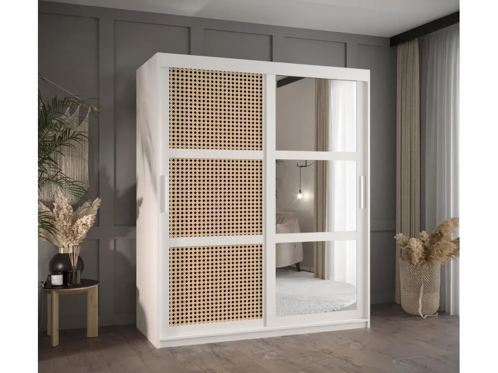 ARMARIO Hogarmini 2 DE PUERTAS CORREDERAS 200/150/62 2 puertas (blanco) oiyt14732