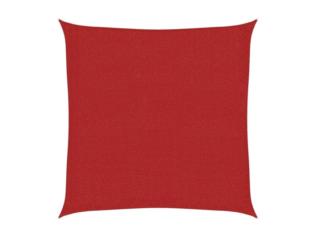 Vela de sombra 160 g/m² Rojo 2x2 m HDPE