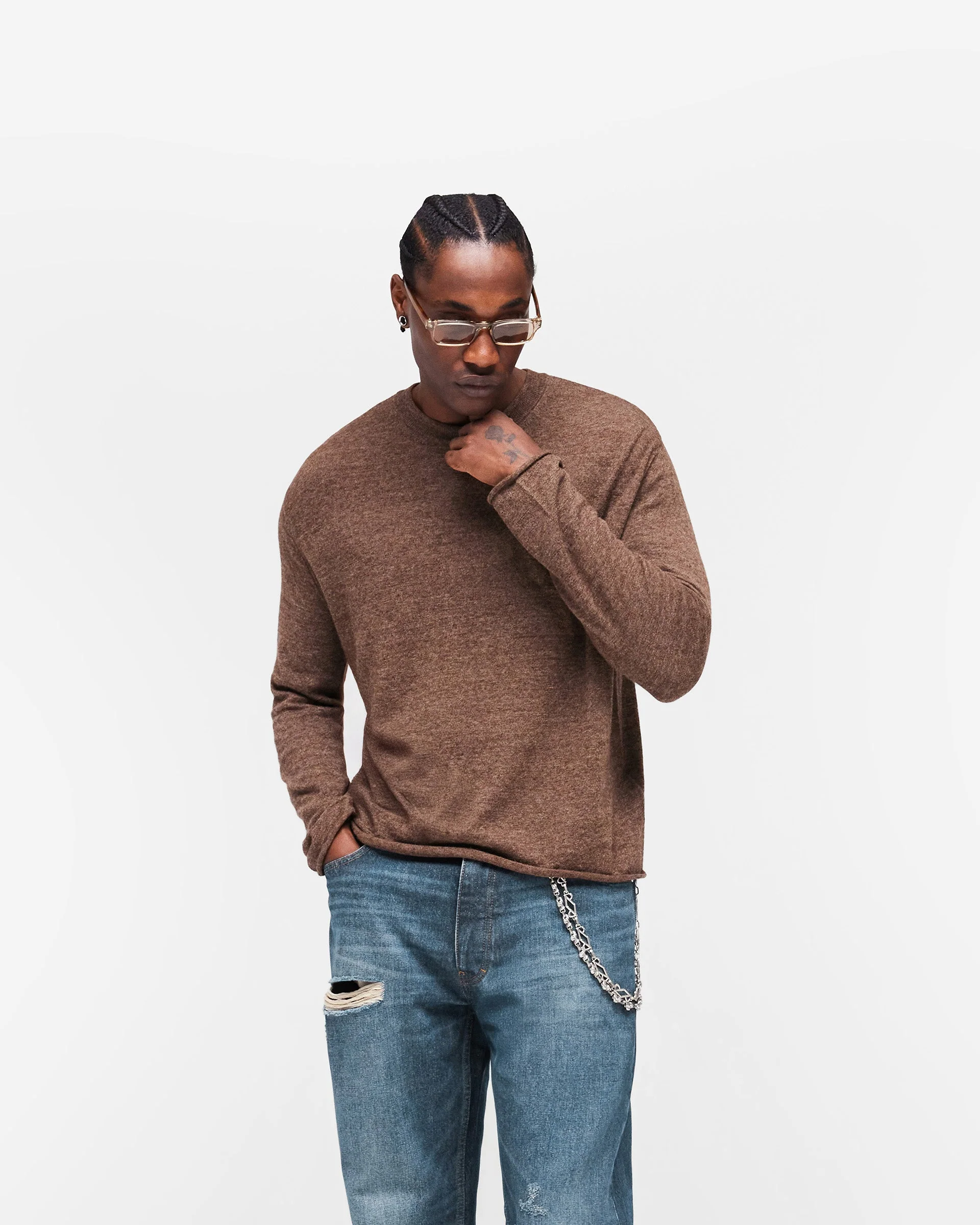 GH Knitted Long Sleeve Top - Espresso