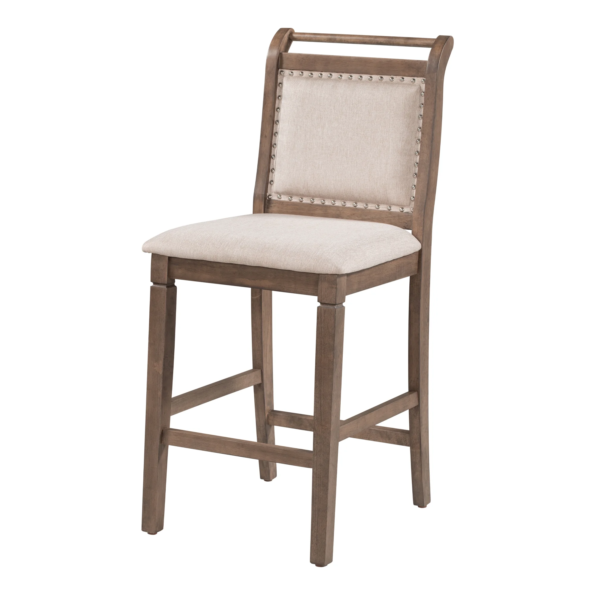 Harper & Bright Designs 3 Piece Wood Folding Dining Table Set Drop Leaf Table with 2 Padded Counter Height Dining Chairs for Small Place, Brown - Image 14