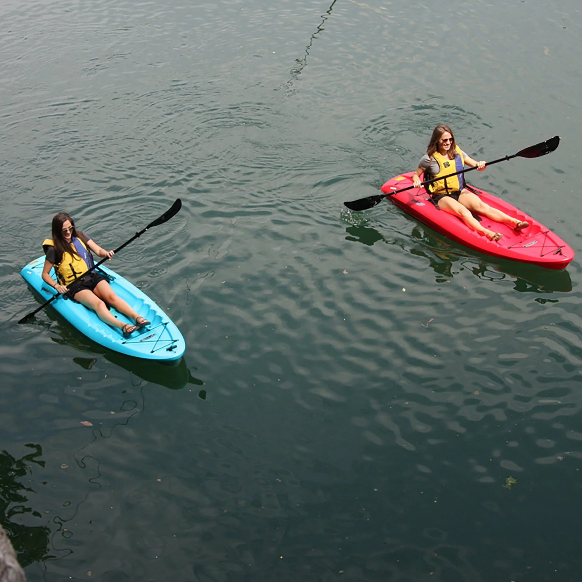 Lifetime Hydros 101 inch Sit-on-Top Kayak, Glacier Blue (90594) - Image 9