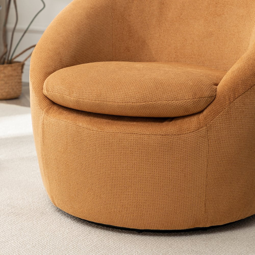 Roundhill Furniture Winnie Modern Barrel Chair, 360- Swivel - Image 46