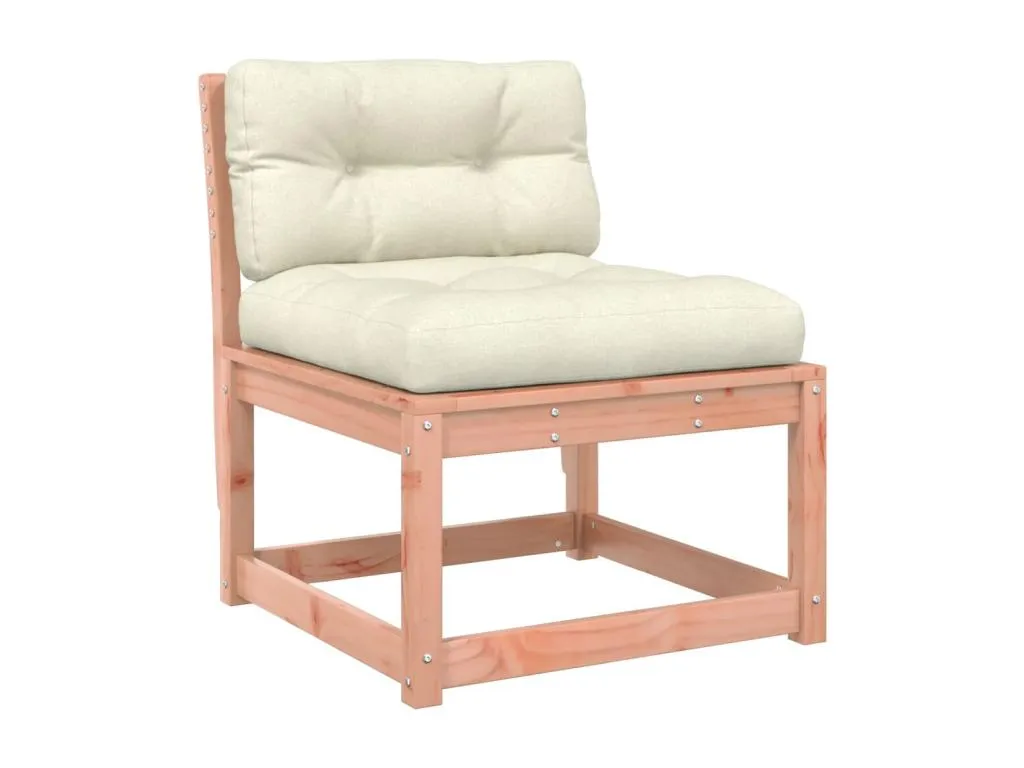 Mobtrendy Sofá de jardín con cojines Mobtrendy maciza de Mobtrendy Marrón 16003bmjw