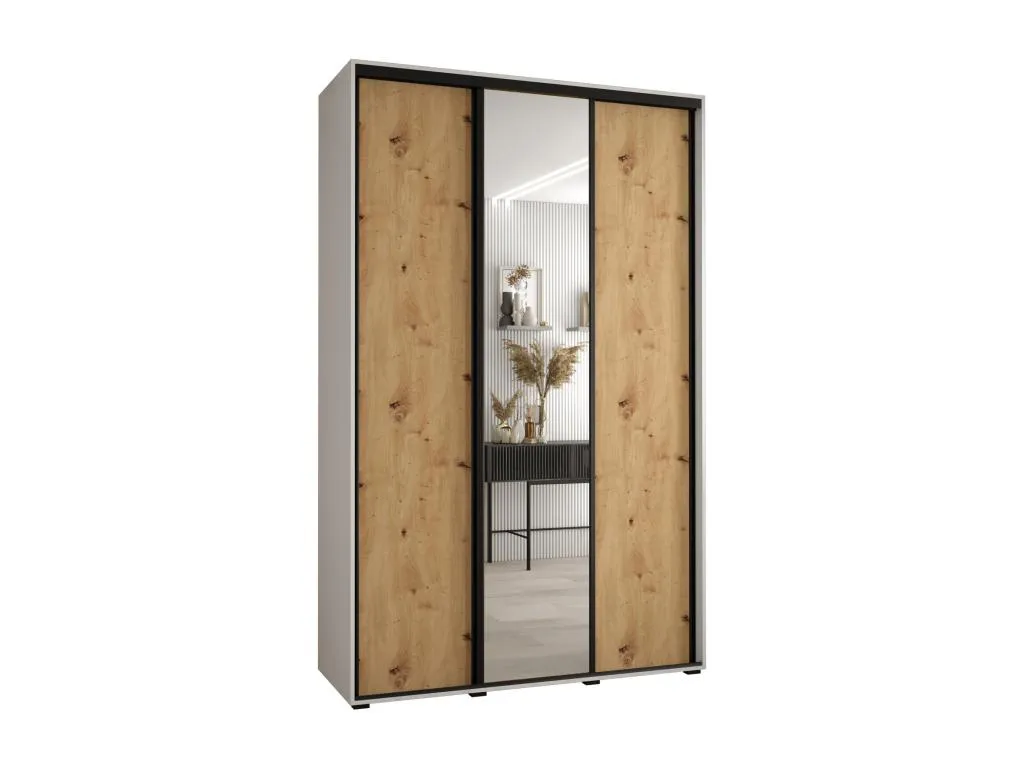 ARMARIO Banakdecoracion 3 DE PUERTAS CORREDERAS 235.2/150/45 3 puertas (Blanco/Artisan/Negro) 07382GTLT