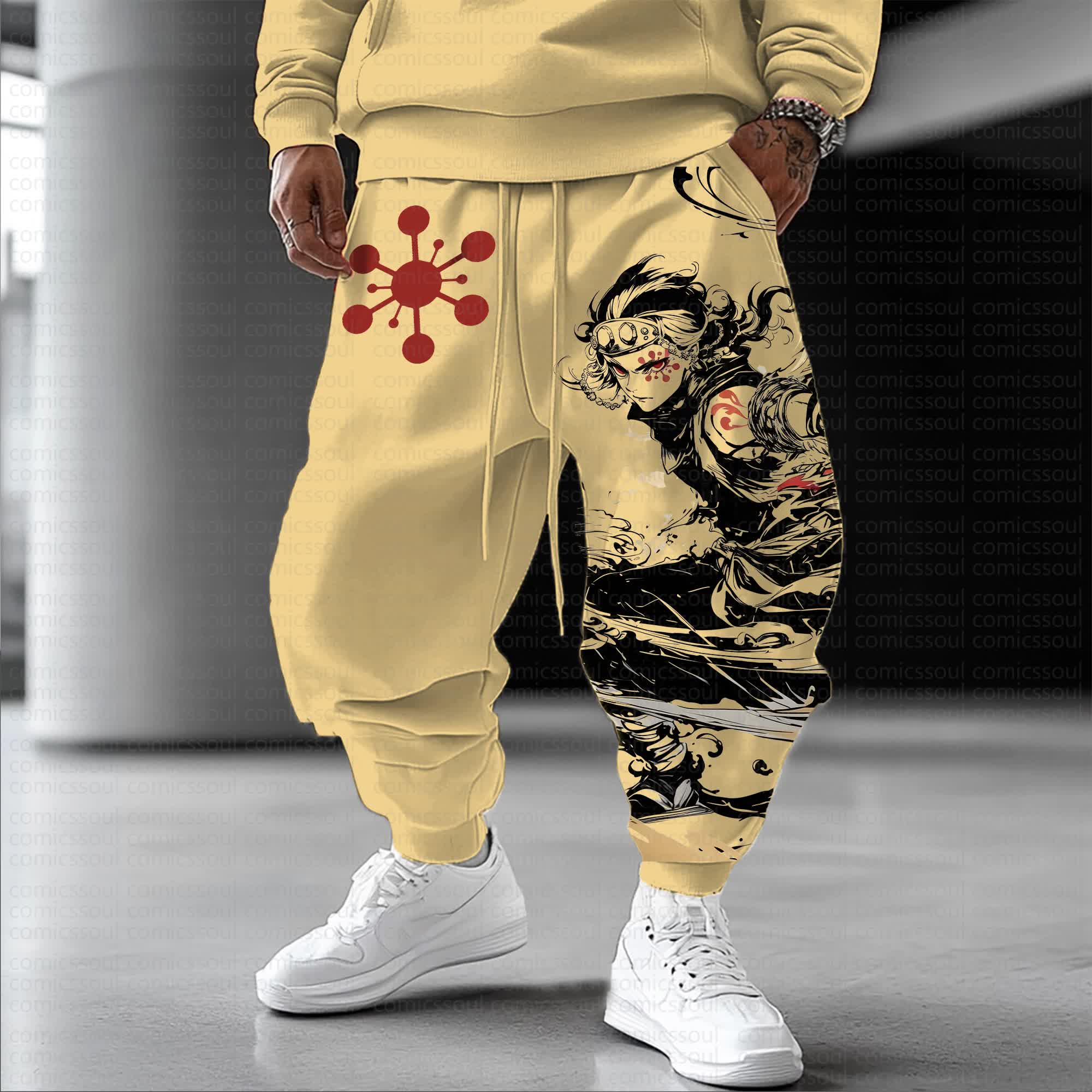 Unisex Anime Inspired Vintage Pants丨Comicssoul
