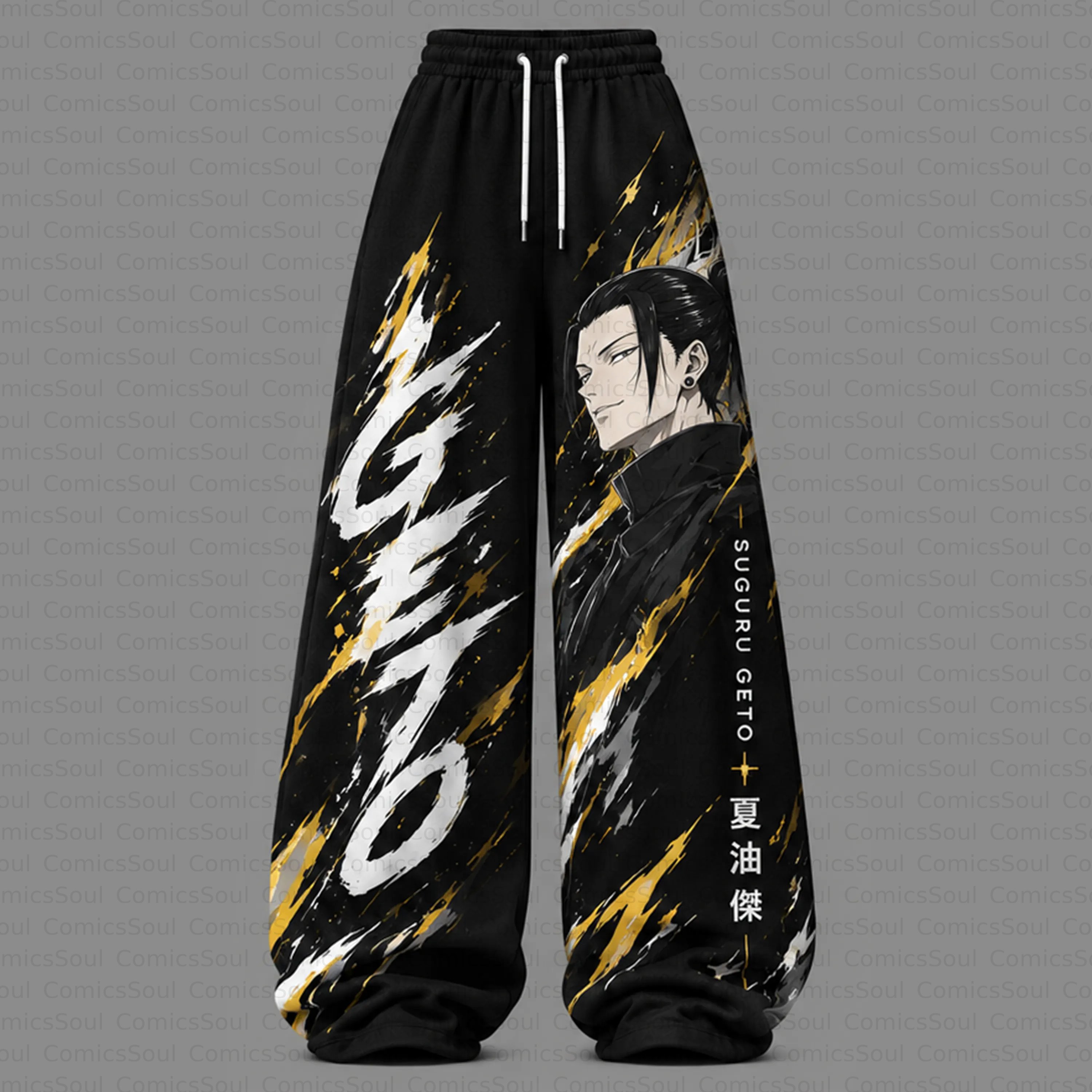 Jujutsu Kaisen Cropped Long Sleeve Hoodie & High Waist Jogger Pants Two Piece TeeThreads Sustain the Scene with Custom Apparel