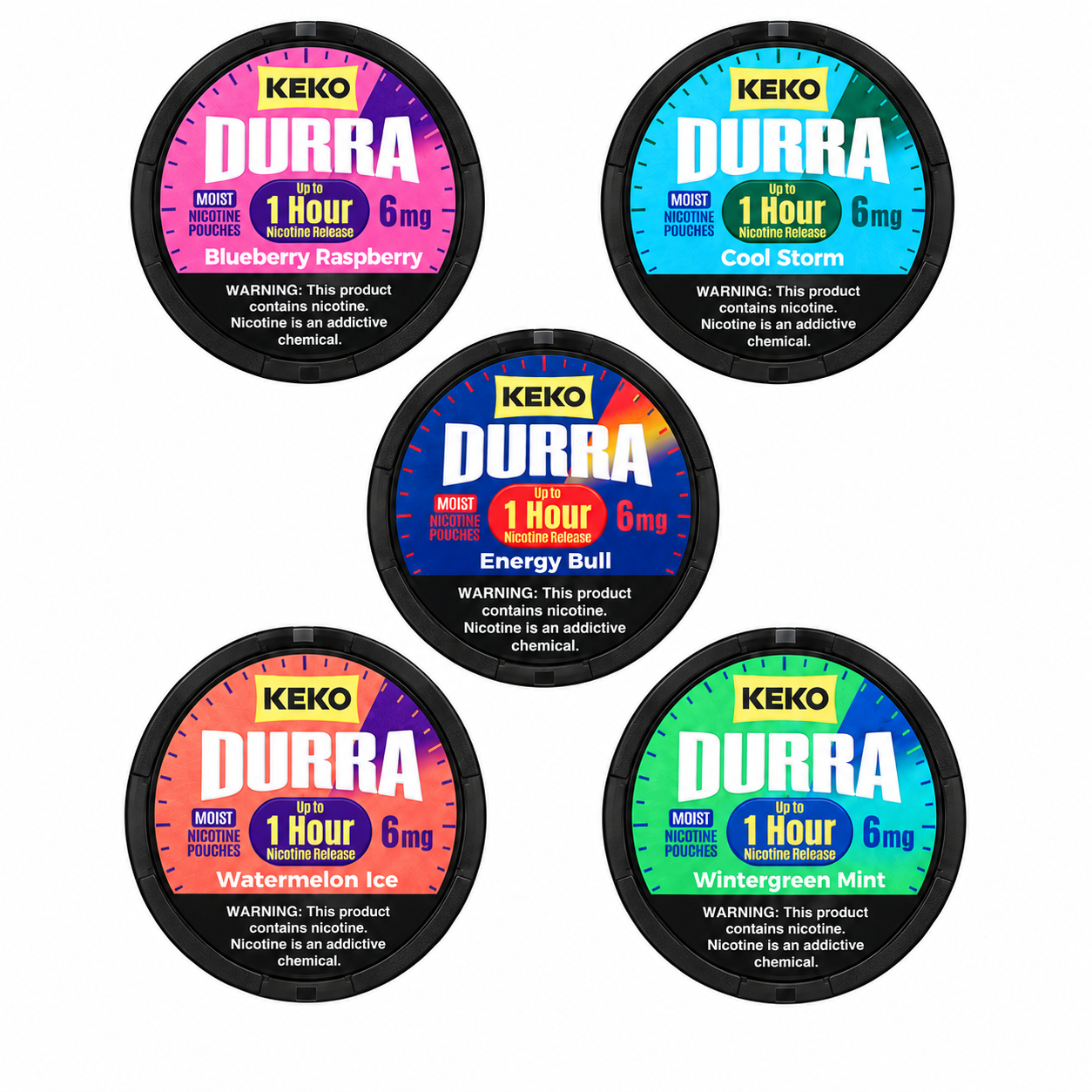 KEKO DURRA Nicotine pouches: Experience five flavors in one go. Free shipping for a limited time
