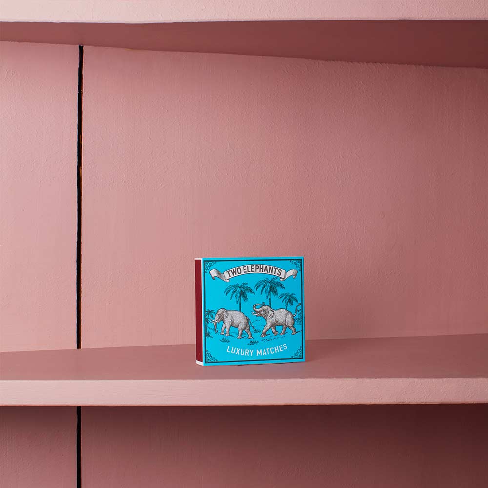 Boîte de 150 grandes allumettes - Deux éléphants