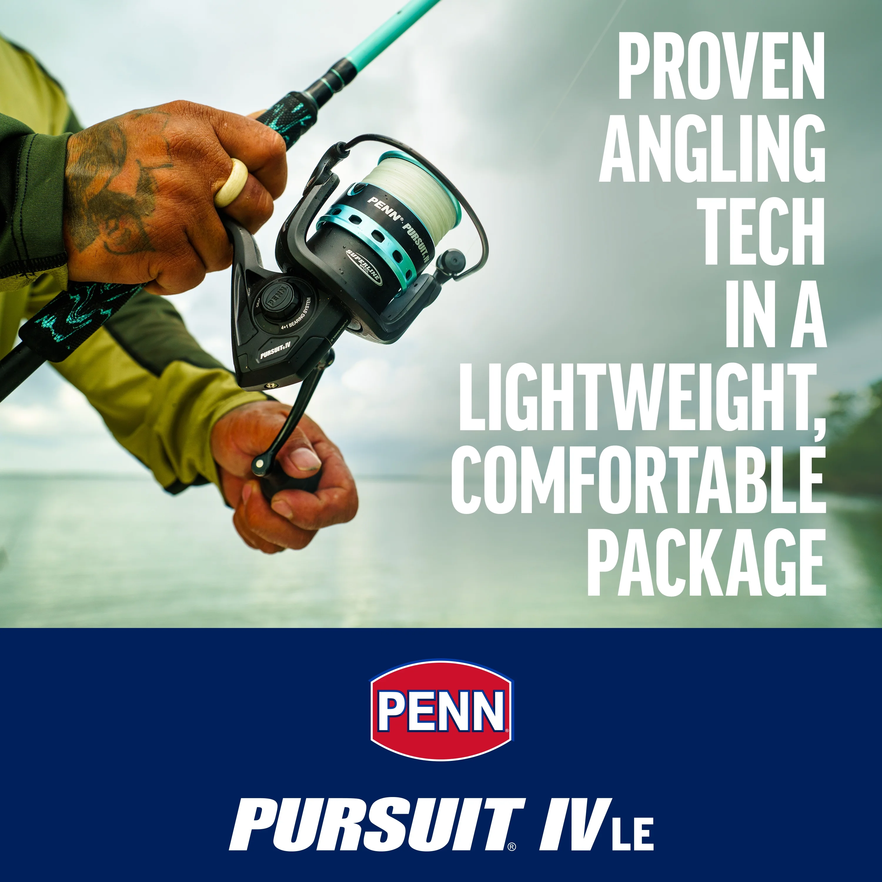 PENN Pursuit? IV LE Combo, 7' Medium Light Fishing Rod, 3000 Size Reel - Image 2