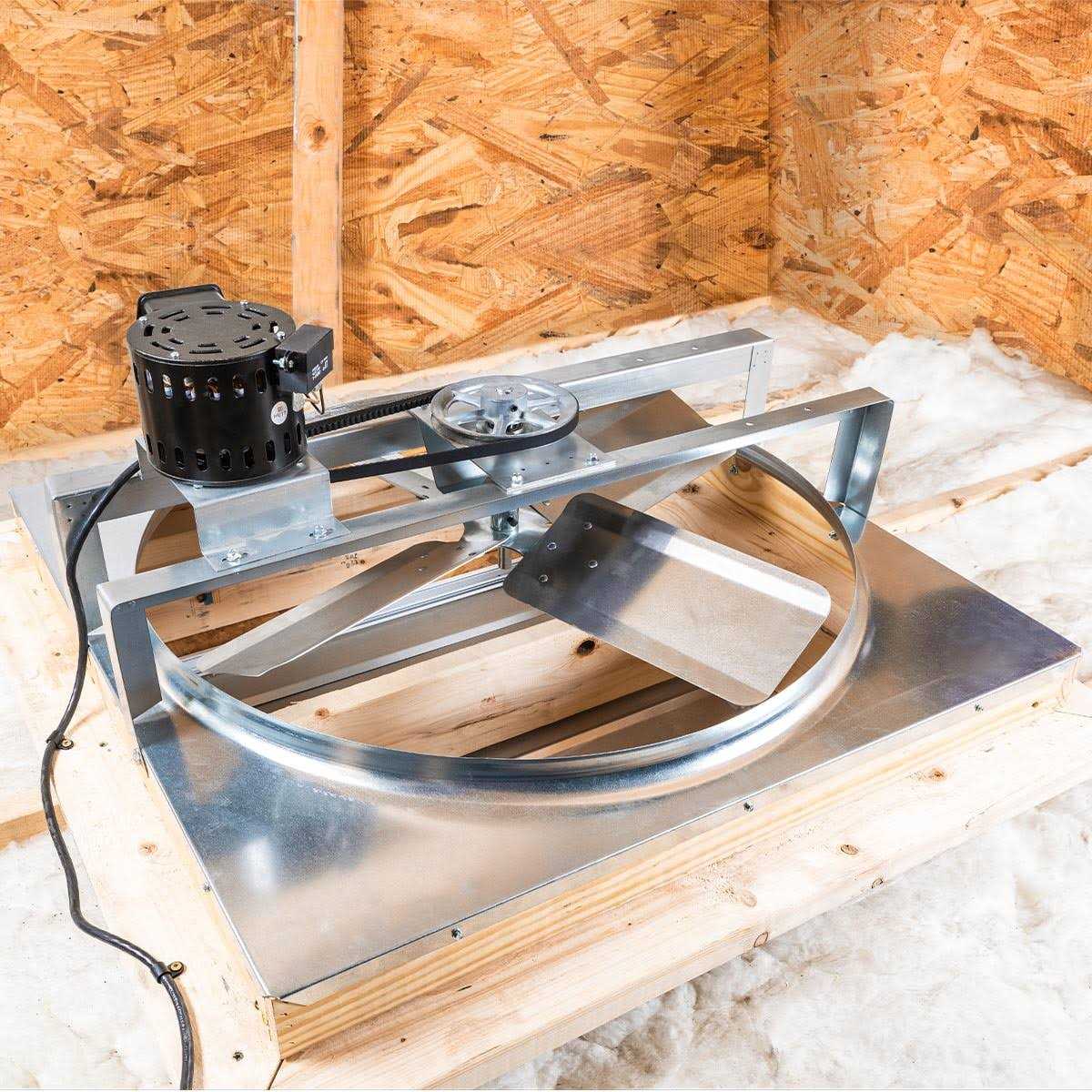 Cool Attic 30 Inch Belt Drive Whole House Fan With Shutter - CX30BD-2SPD - Image 3 Cool Attic 30 Inch Belt Drive Whole House Fan With Shutter - CX30BD-2SPD - Image 3