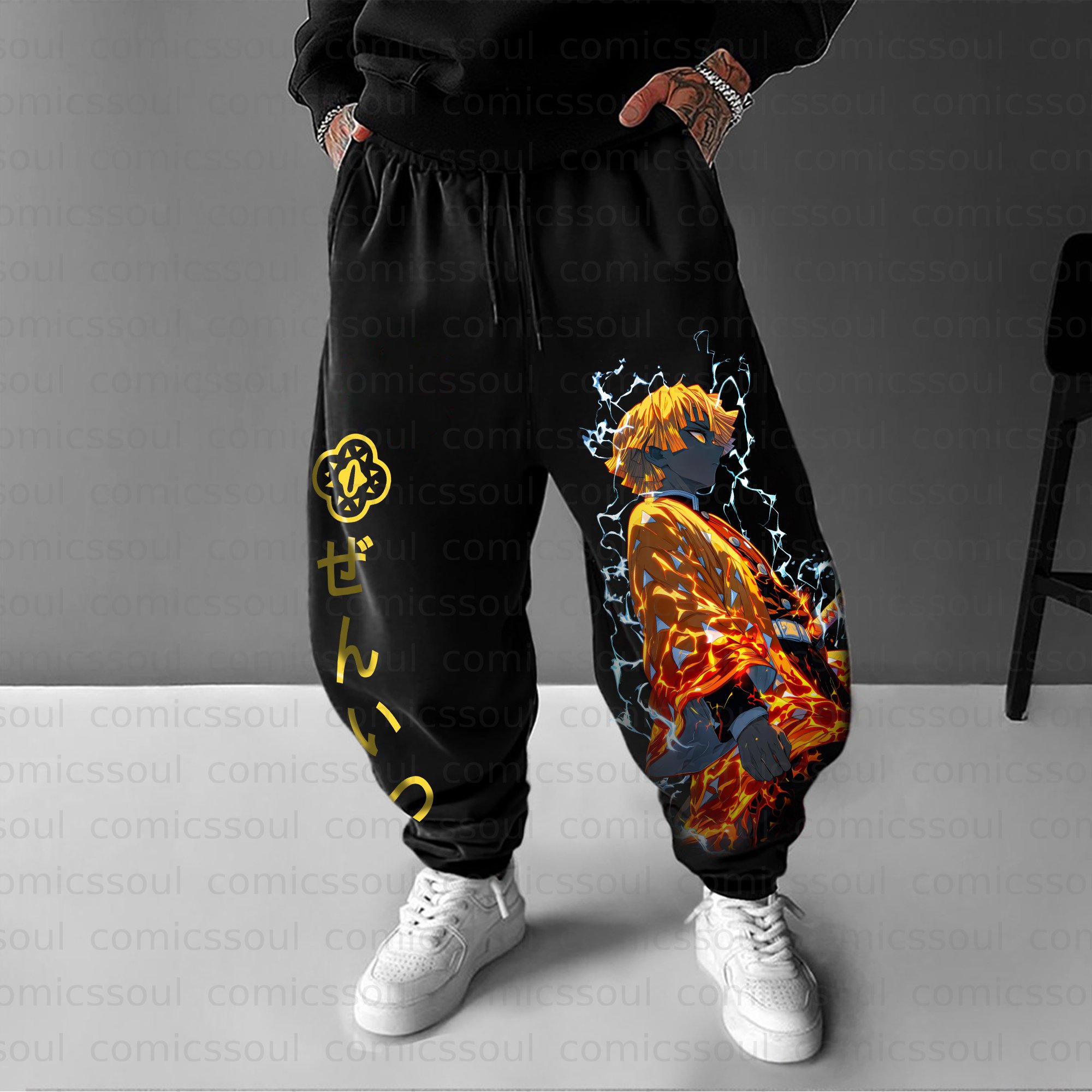 Unisex Anime Inspired Vintage Pants丨Comicssoul