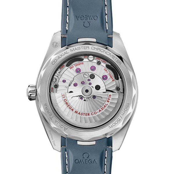 Replica Omega Aquaterra Men Automatic Blue Rubber Watch O22012412103005