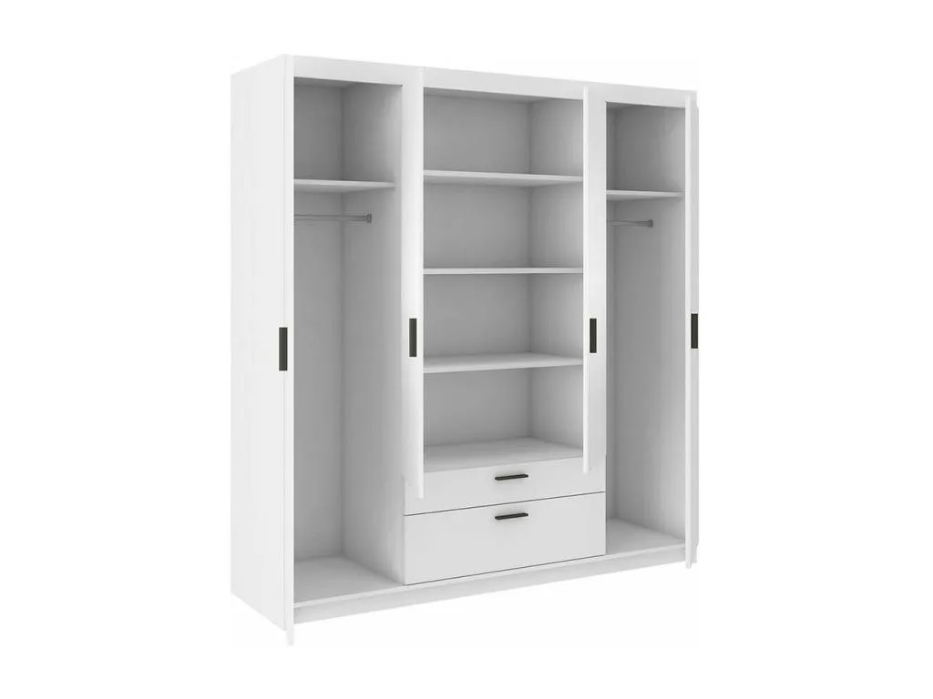Armario Mueblestop 153 Blanco 191x176x53cm Puertas de armario - Con bisagras 90187XVUG