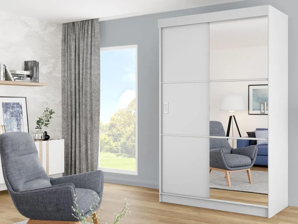 Armario Homepleno 111 Blanco 205x138x60cm Puertas de armario - Correderas 48318bcug