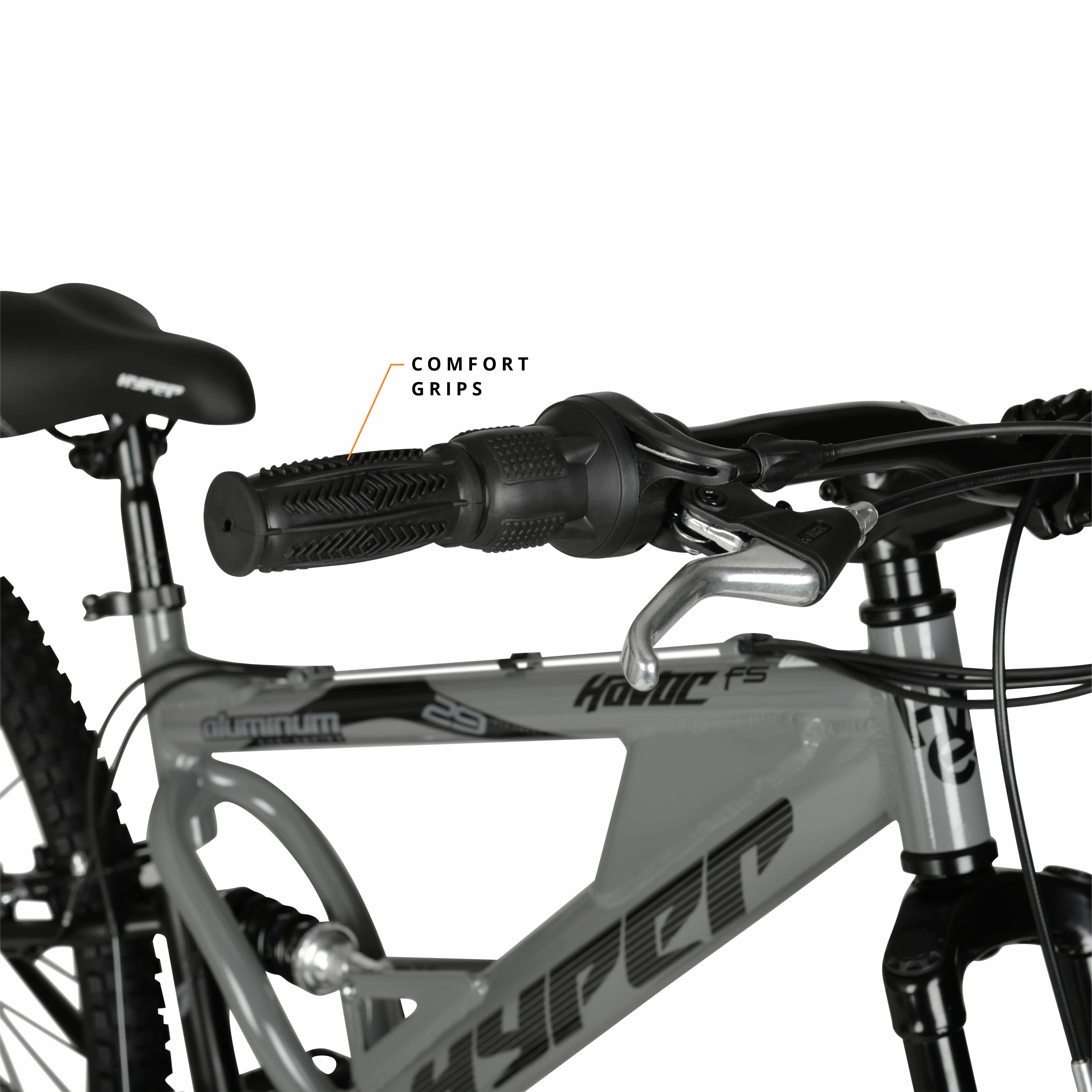 Hyper Bicycles 29" Men's Havoc Mountain Bike, Gray - Image 10
