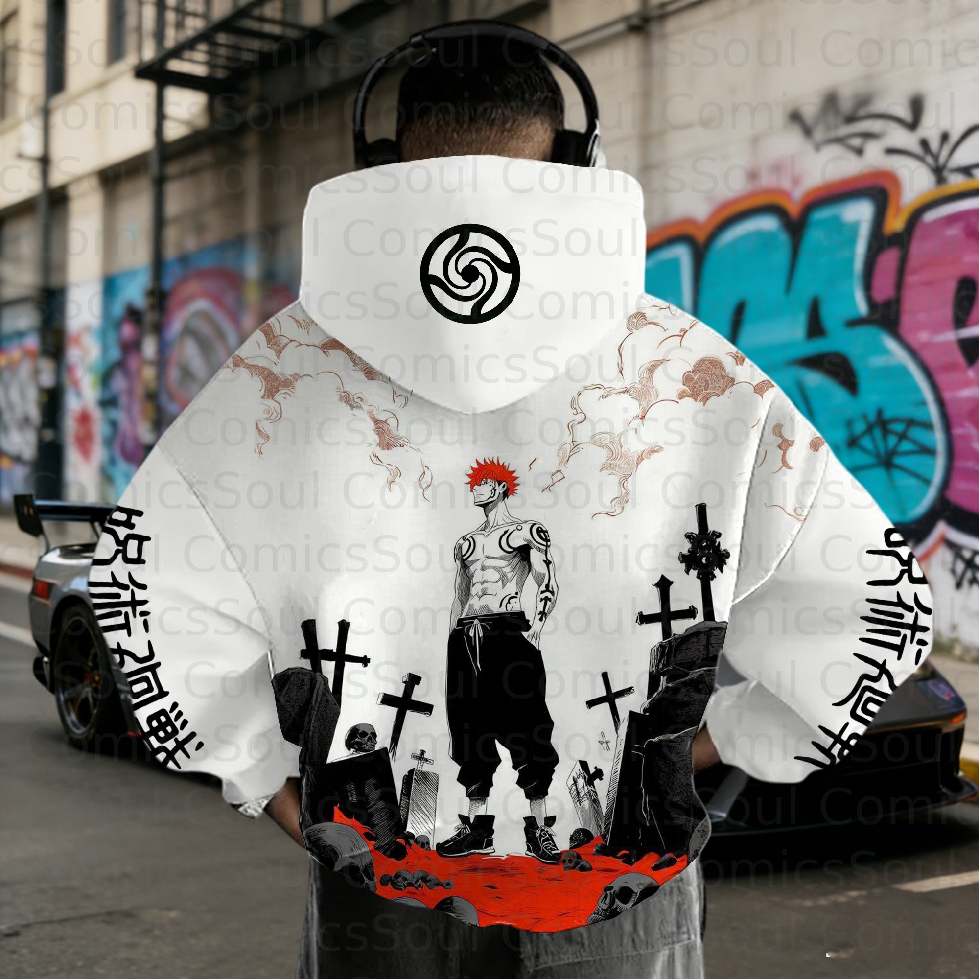 Unisex Graphic Streetwear Vintage Plush  Hoodie