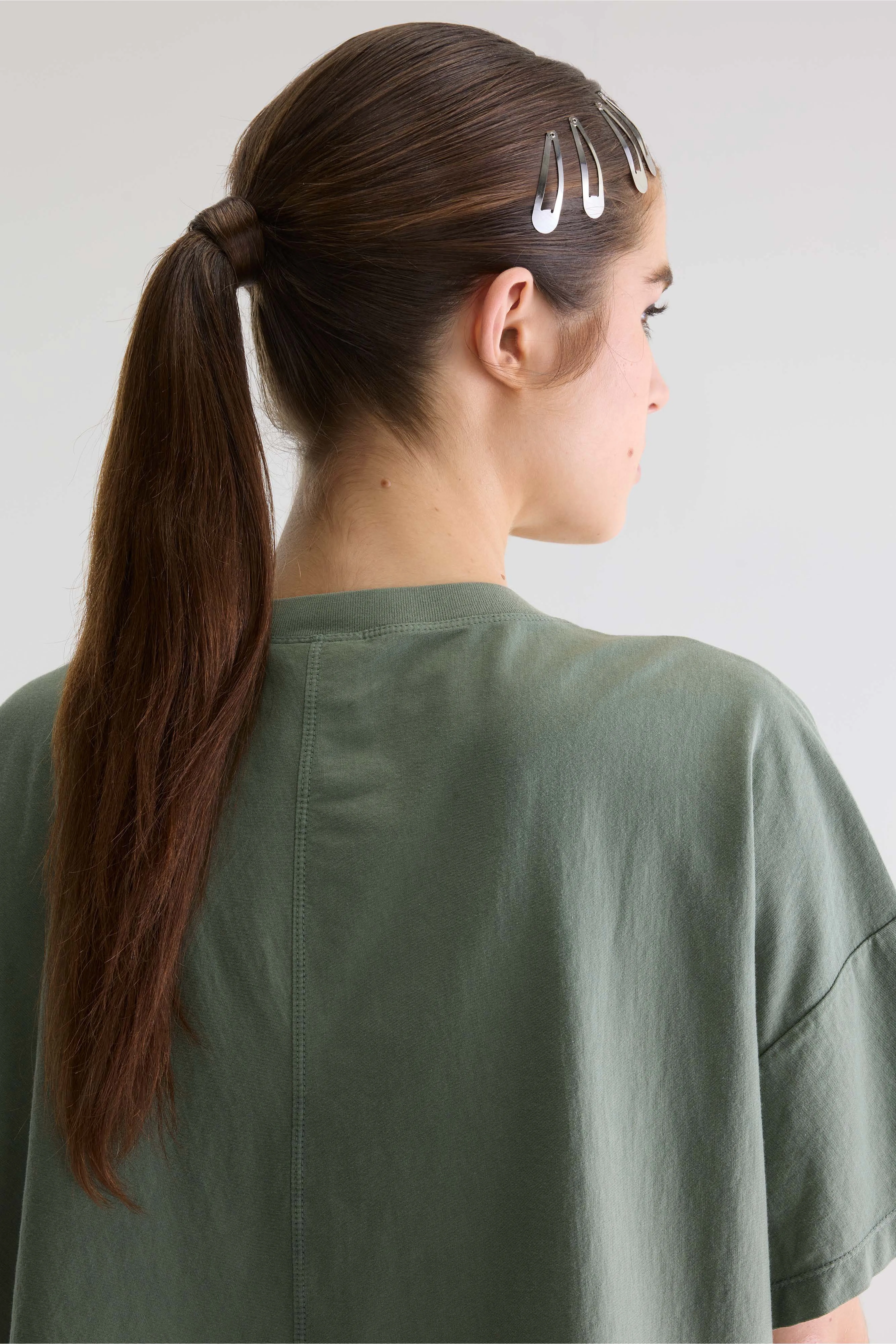 Bellerose Farpy cropped t-shirt (261 / W / THYME)