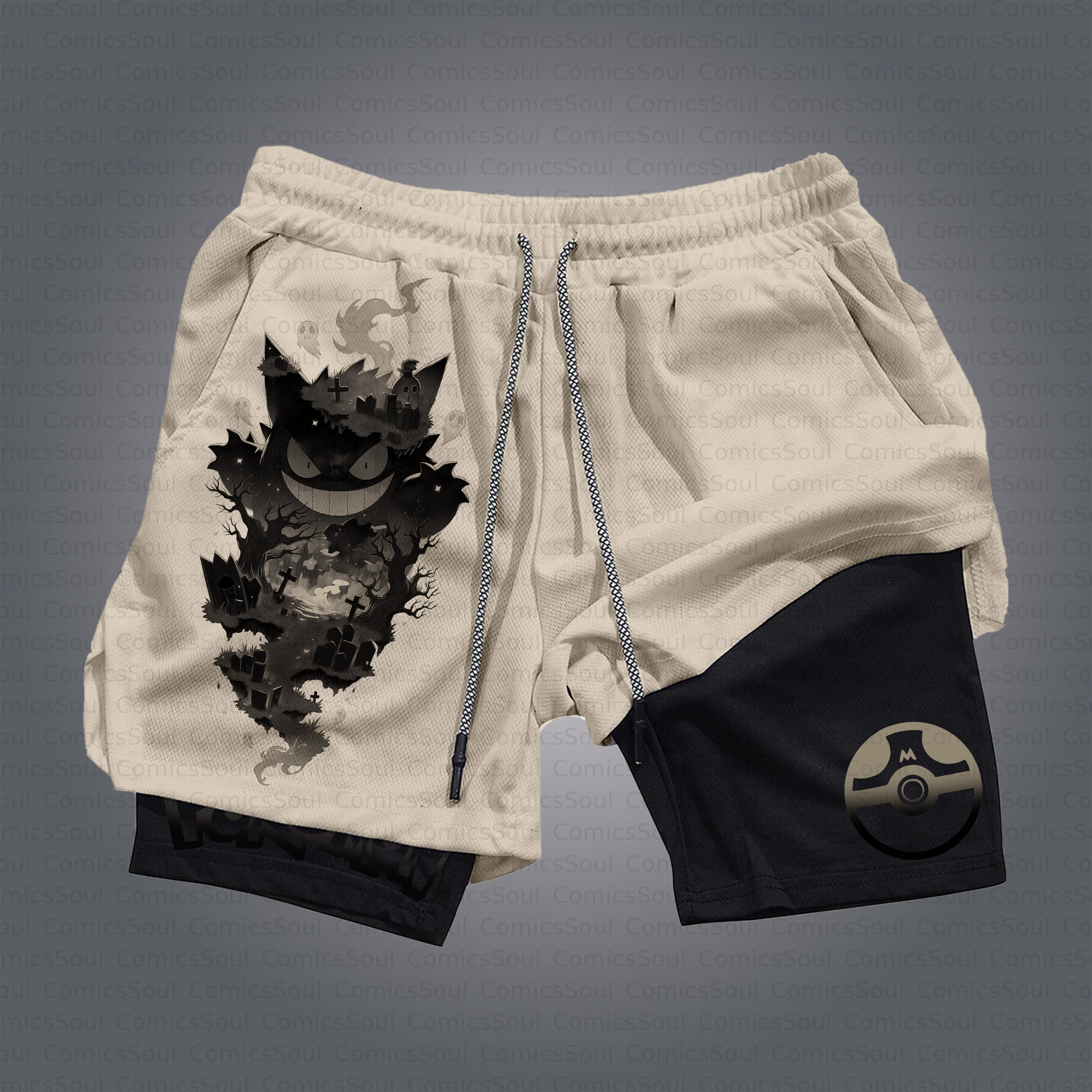 Unisex Casual Anime Style Shorts
