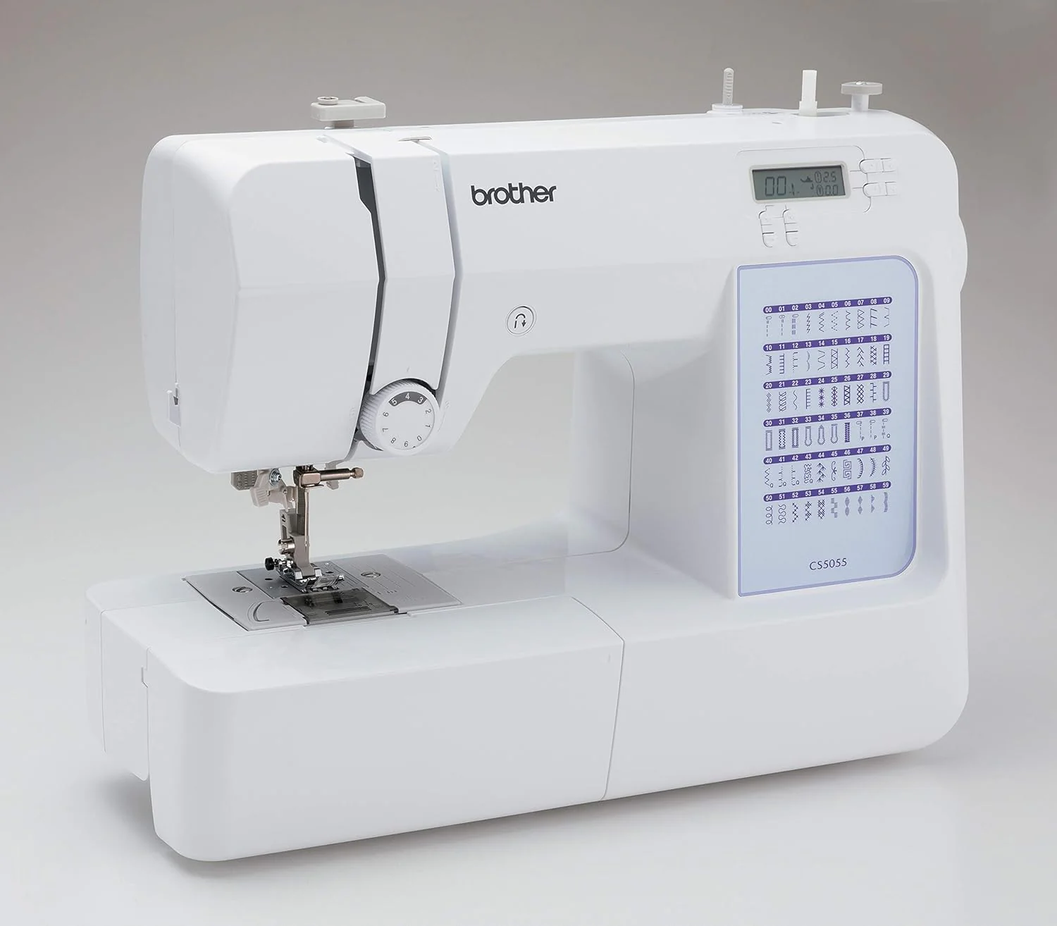 Brother CS5055 computerized sewing machine, 60 built-in stitches, LCD display