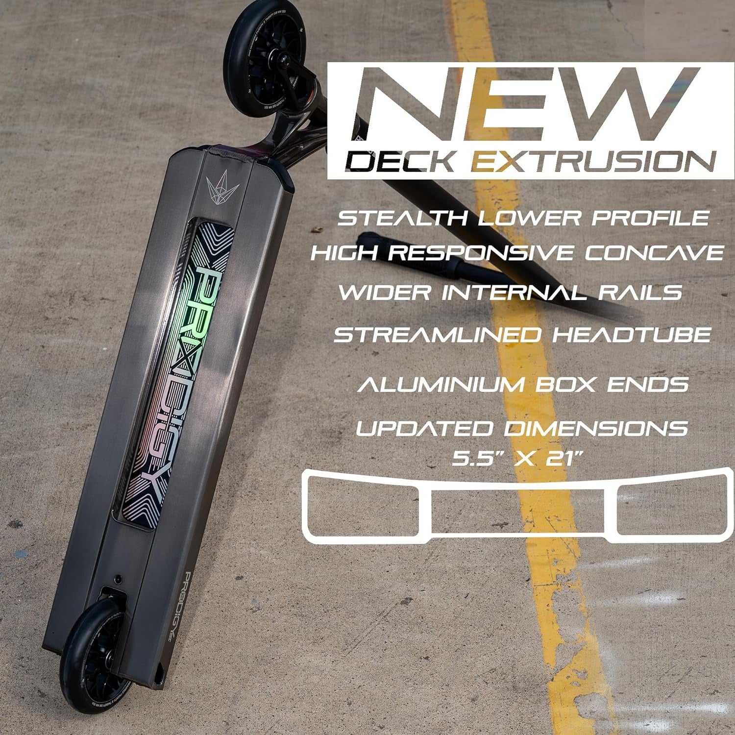 Envy Prodigy X Street Complete Scooter, White, 5.5 x 21 in - COMPPROXSTWH - Image 14 Envy Prodigy X Street Complete Scooter, White, 5.5 x 21 in - COMPPROXSTWH - Image 14