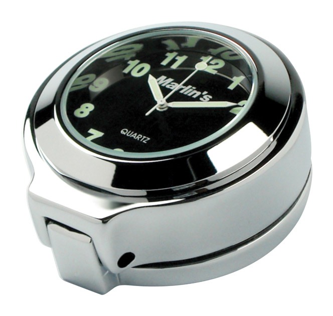 SportsBikeShop Marlin's Thermometer / Clock Flip Fork Lock Cover For Harley Road King 1994-2025