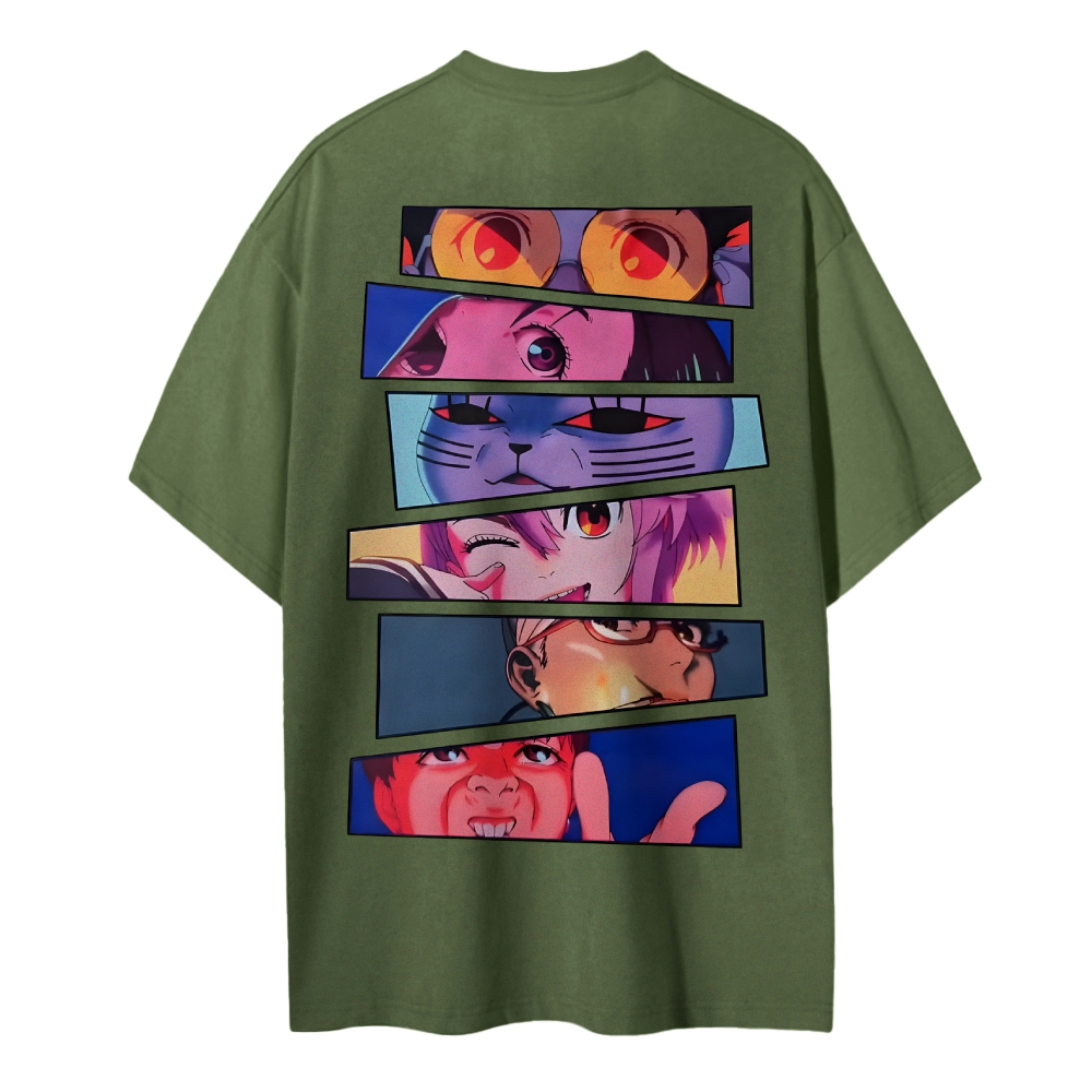 DANDADAN Cotton Unisex Round Neck Anime T-shirt TeeThreads Sustain the Scene with Custom Apparel