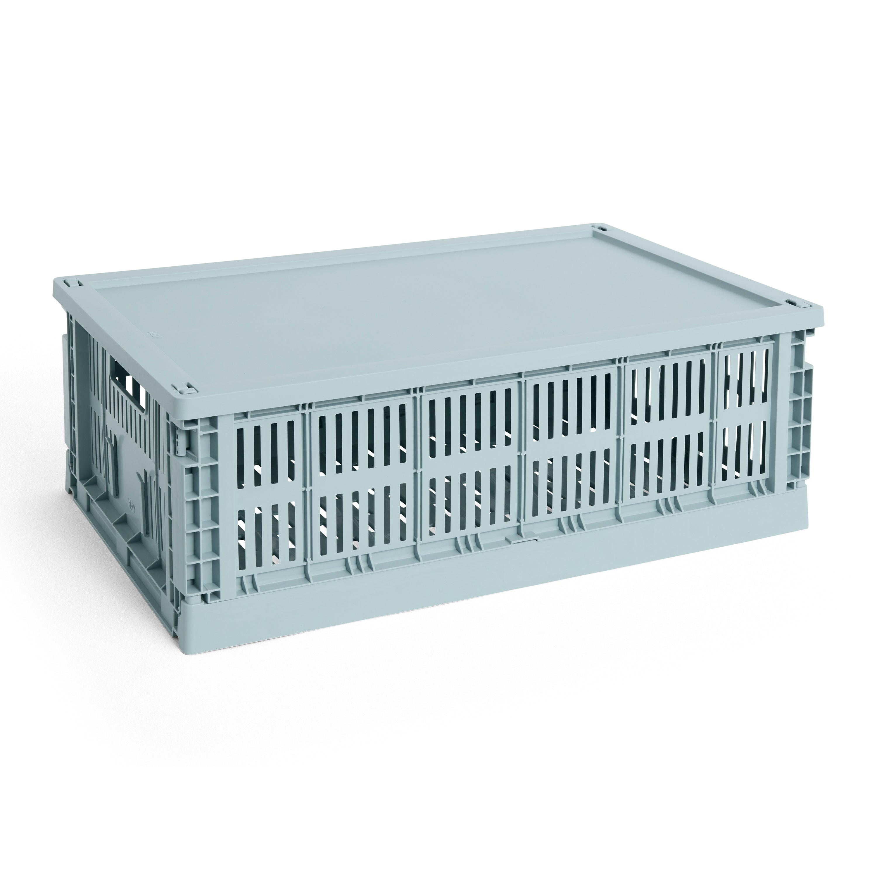 HAY Colour Crates Krat Deksel L - Rechthoekig - Dusty Blauw