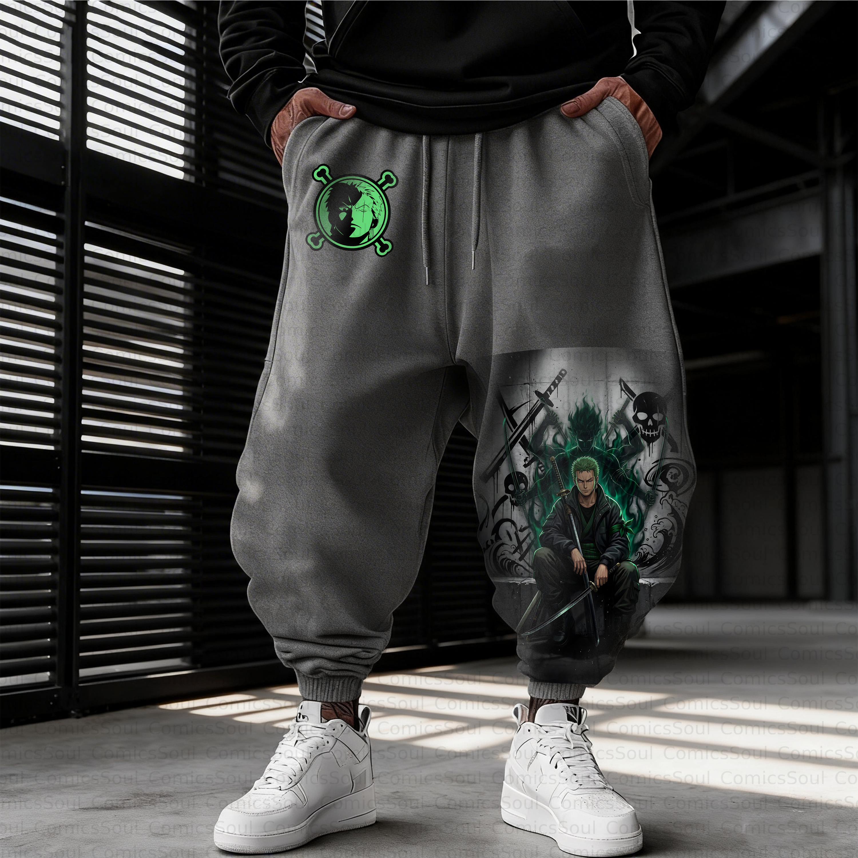 Unisex Casual Anime Streetwear Pant