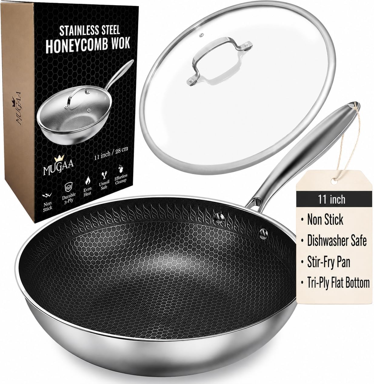 Woks & Stir-Fry Pans Nonstick 11