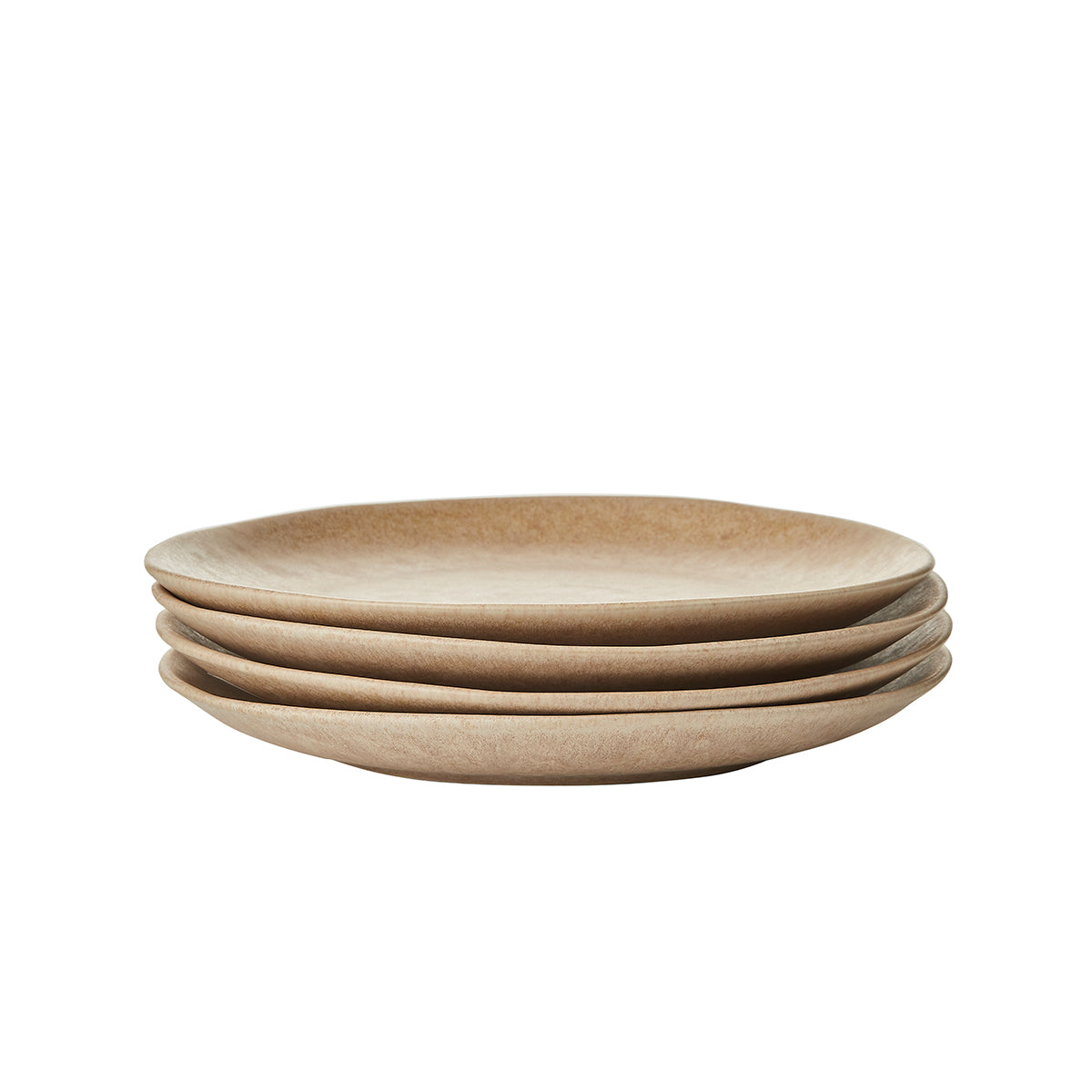 Blokker Mixed Ceramics Dinerborden 4st. - Ø 26,5 cm - Zand