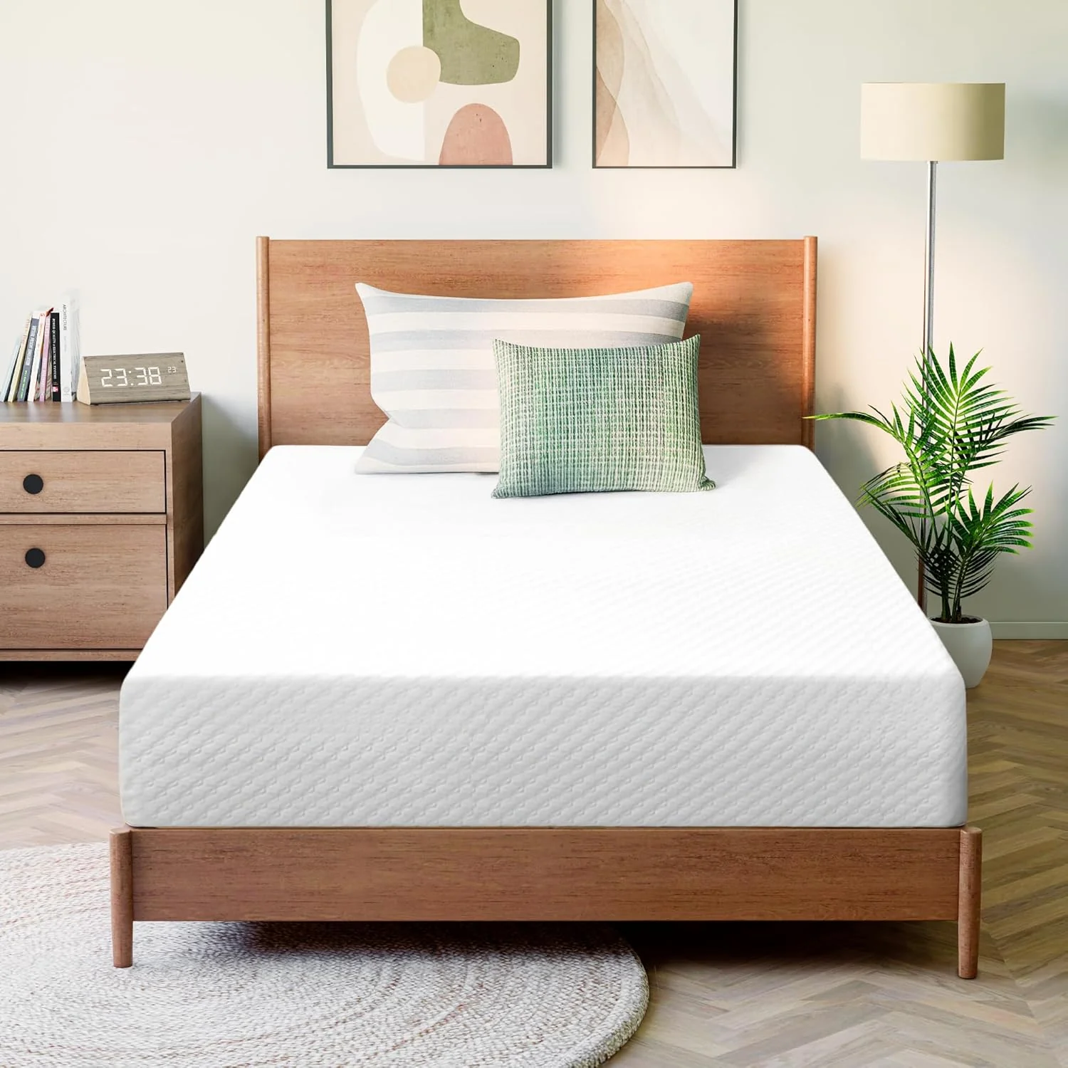 GAESTE 8 Inch Full Cooling Gel Memory Foam Mattress for Cool Sleep Medium Firm CertiPUR-US Certified Foam, Mattress in a Box Pressure Relief Removable Cover No Fiberglass (Full, 8 in)