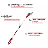 Cl Pole-Mounted Powered Pruner GC-LC 18/20 Li T-Solo