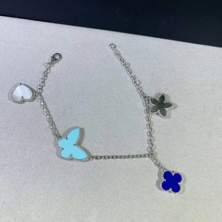 VCA Limited Version Lucky Alhambra Bracelet, 4 Motifs - Original Replica Club