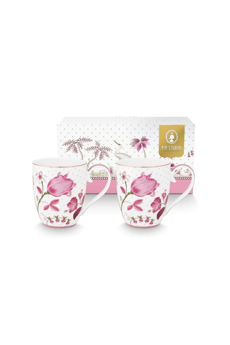 Set/2 Mugs XL Jolie Tulip Pink
