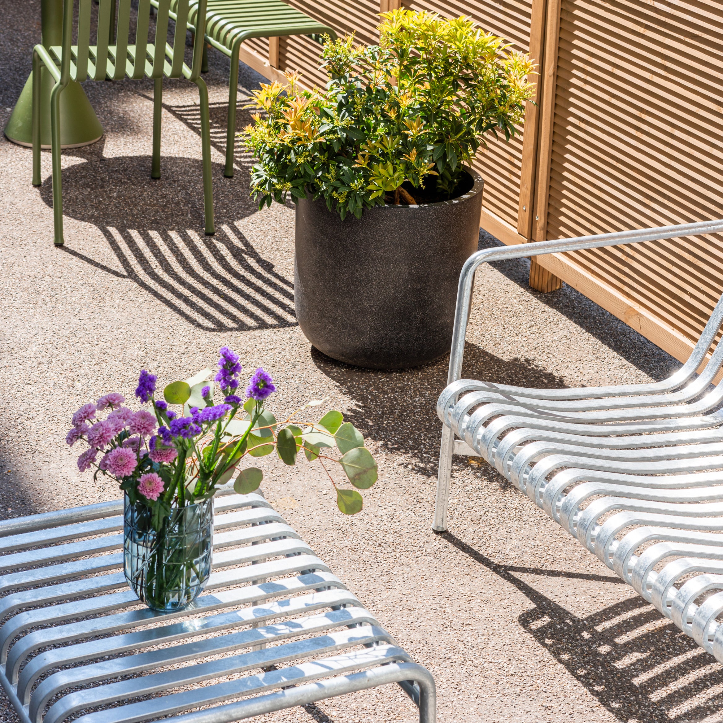 HAY Palissade Voetenbank - Gegalvaniseerd Staal