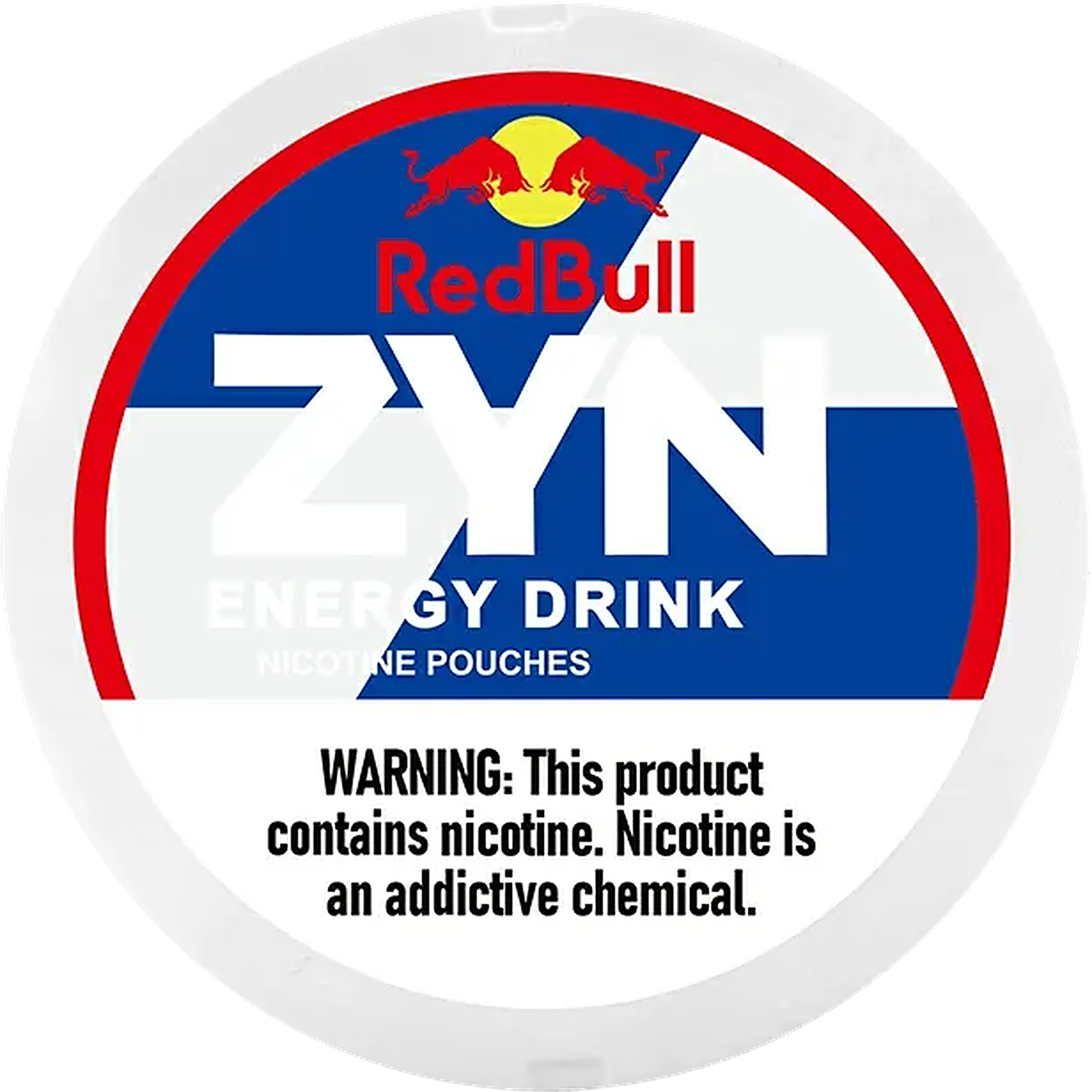 ZYN Red Bull 6mg nicotine pouches — Mini Dry Pouch can with 15 normal red bull pouches