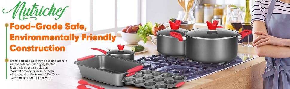 Non-Stick Bakeware;Kitchenware;Pots & Pans;High qualified Basic Kitchen Cookware Set;Cookware